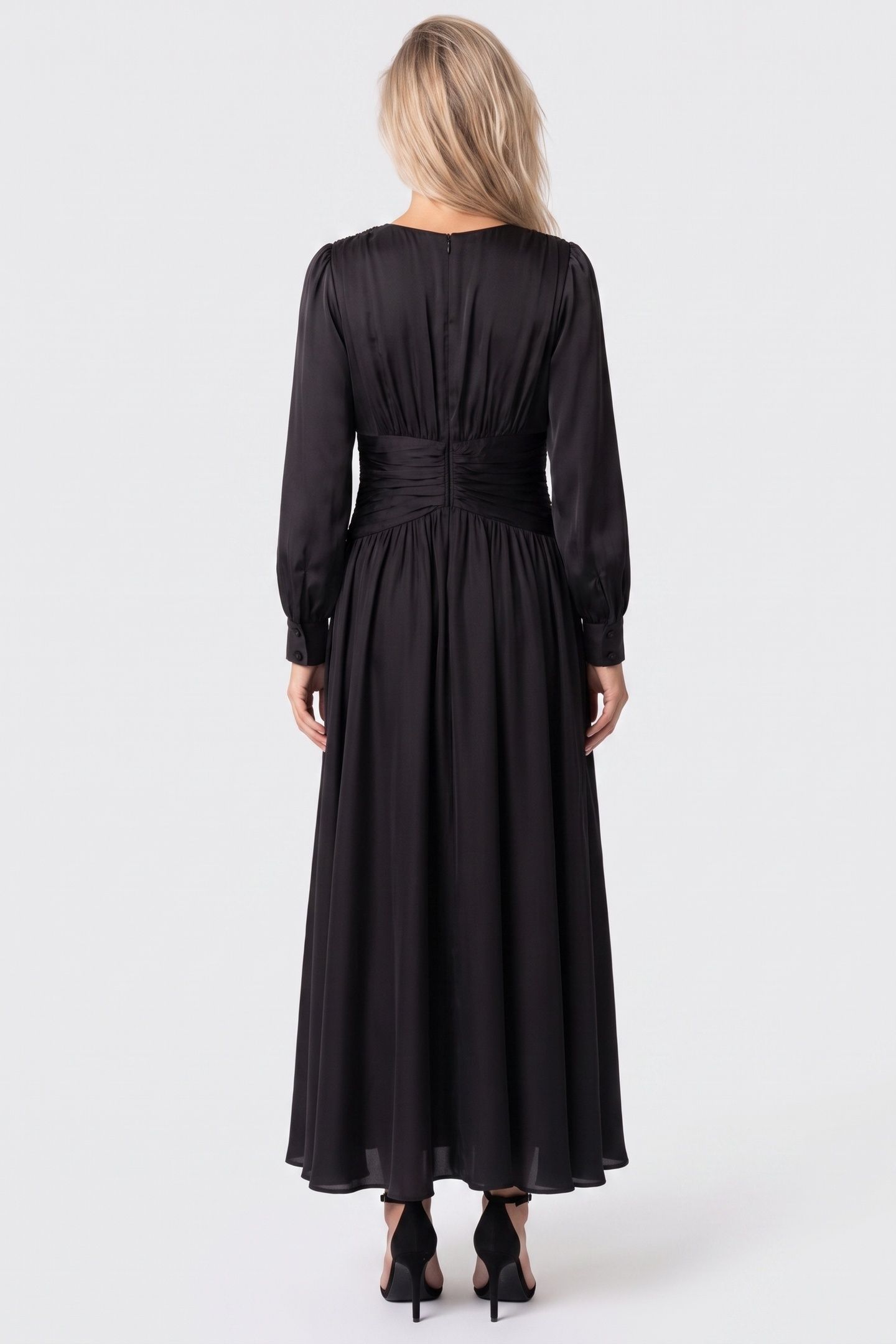 GUESS ECO HELENE MAXI DRESS JET BLACK A996 2