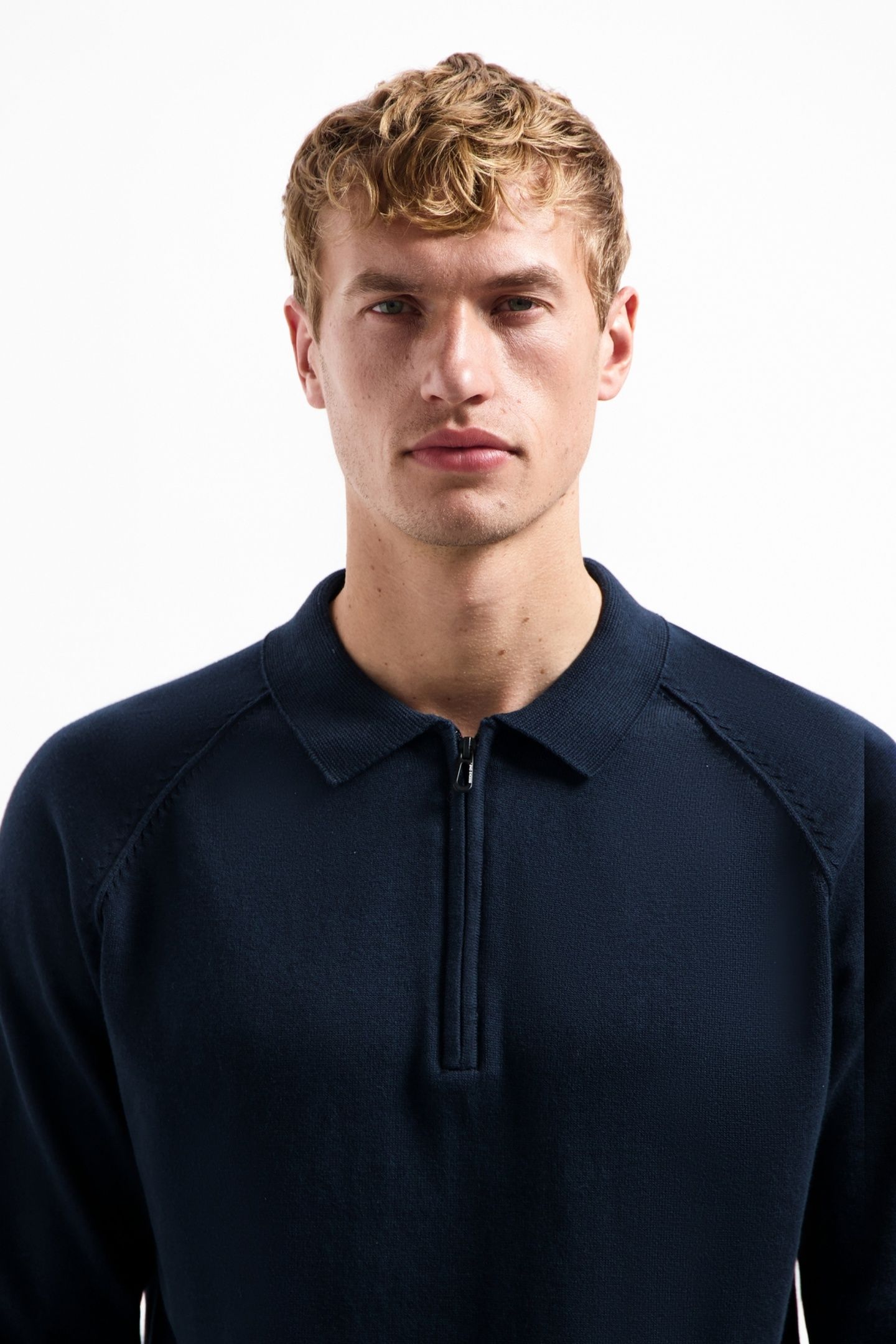 PULLOVER POLO HALF ZIP SOLID NIGHT 2