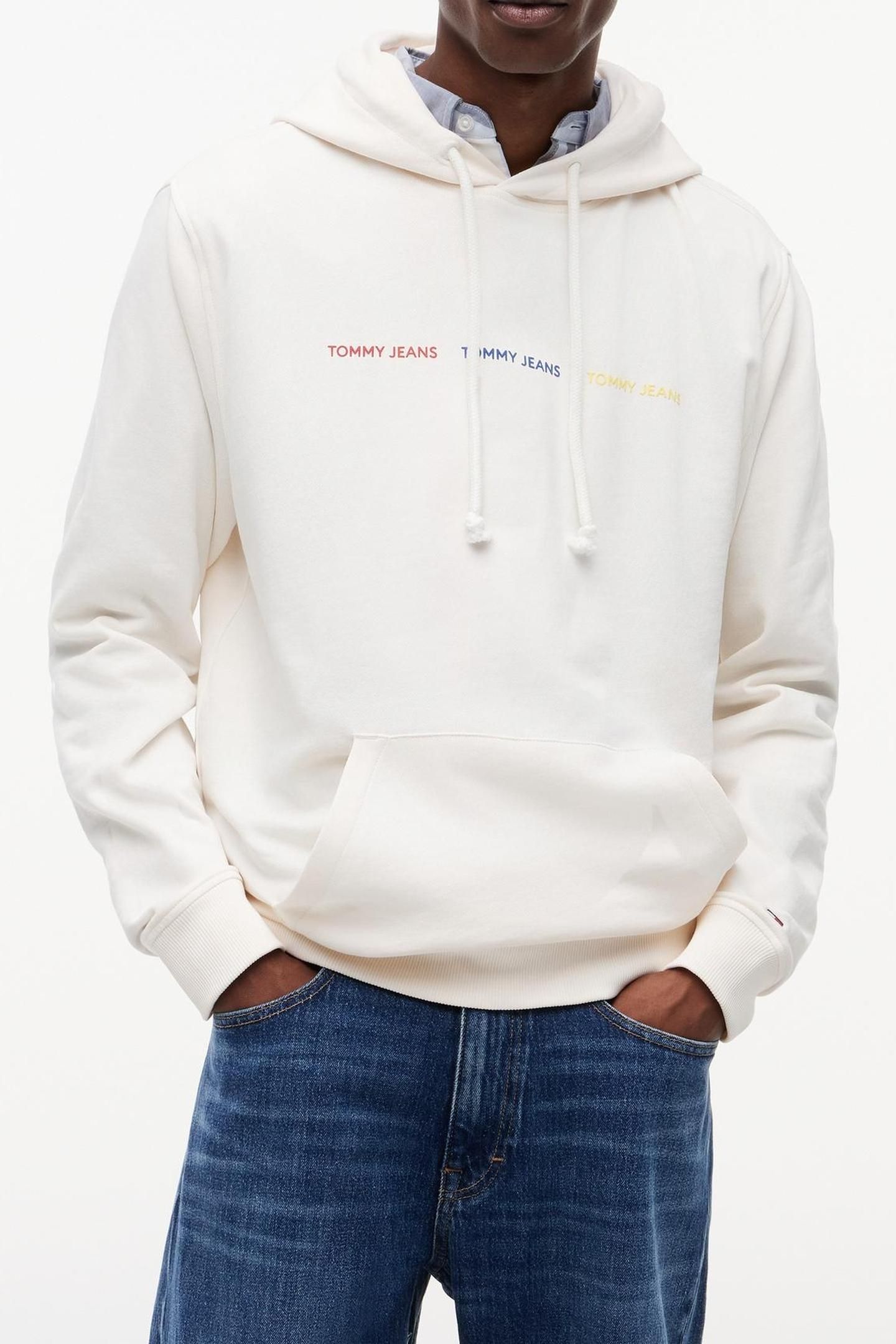 REGULAR REPEAT HOODIE ANCIENT WHITE 1