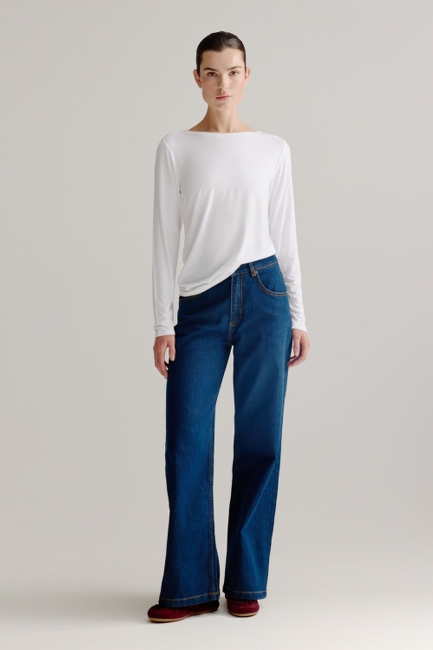 ALINE T-SHIRT SOLID OFF WHITE 2