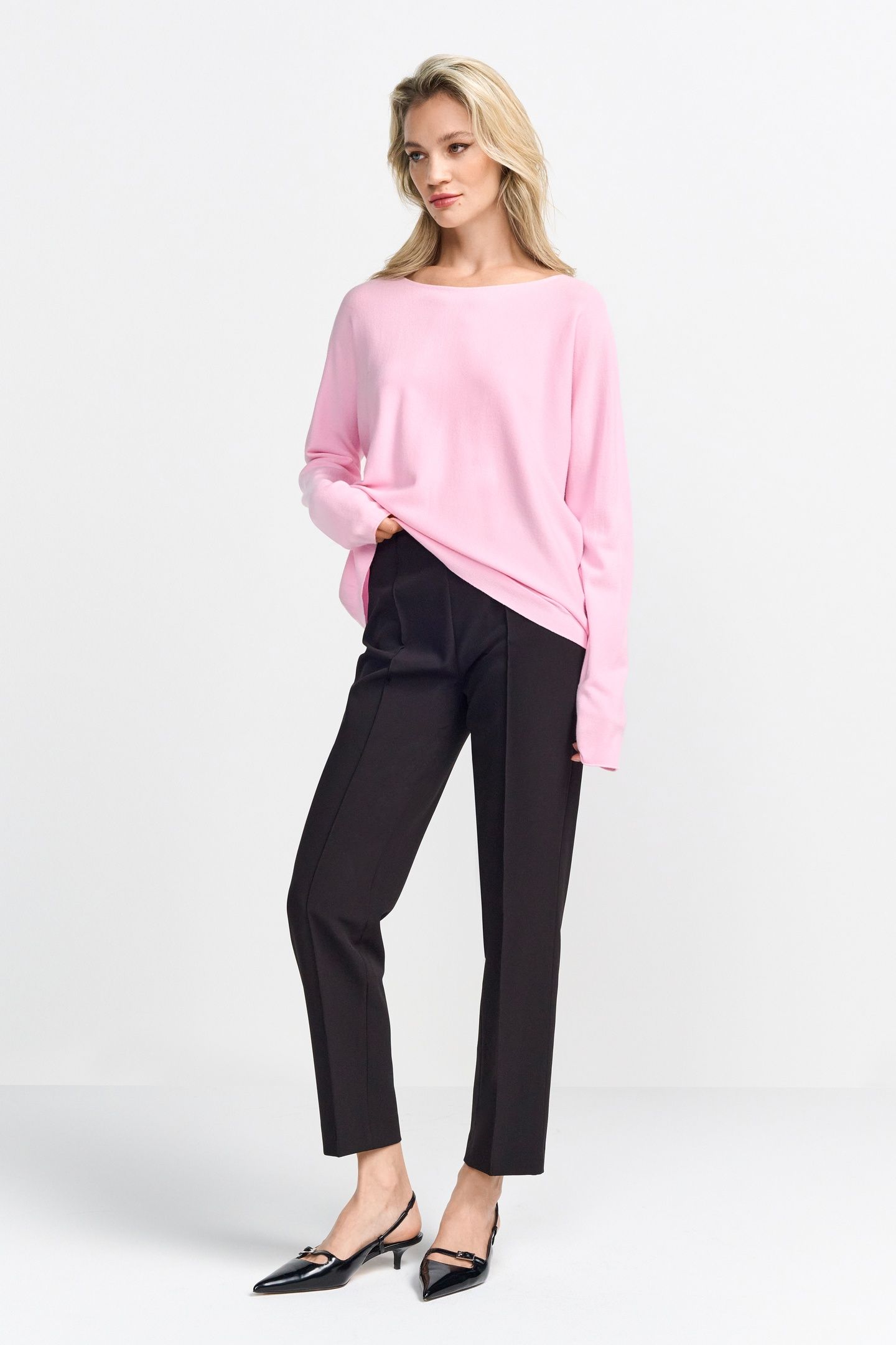 BOAT NECK SEAMLESS STRAWBERRY CREAM 4