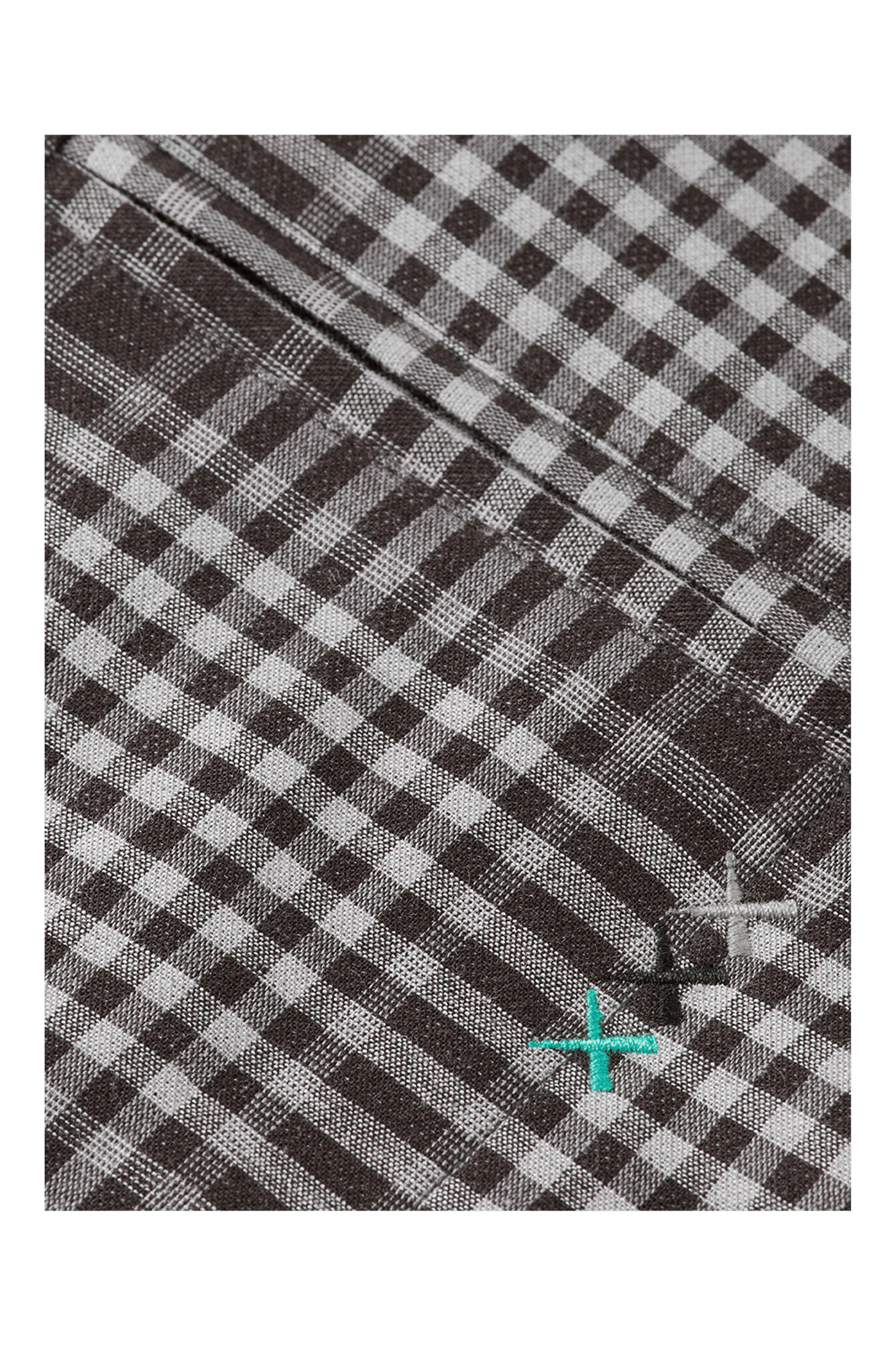 SHADOW-CHECK DOUBLE-FACED SHIRT BLACK SHADOW CHECK 7
