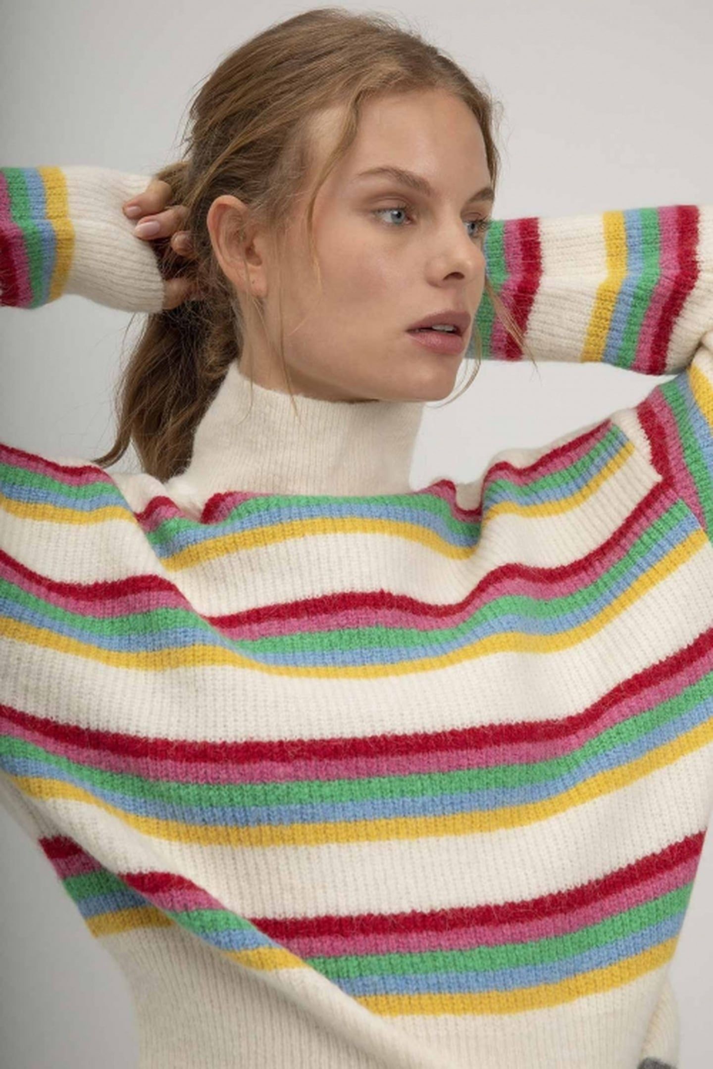 SVERRE SWEATER MULTI COLOURS LIGHT STRIPE 3