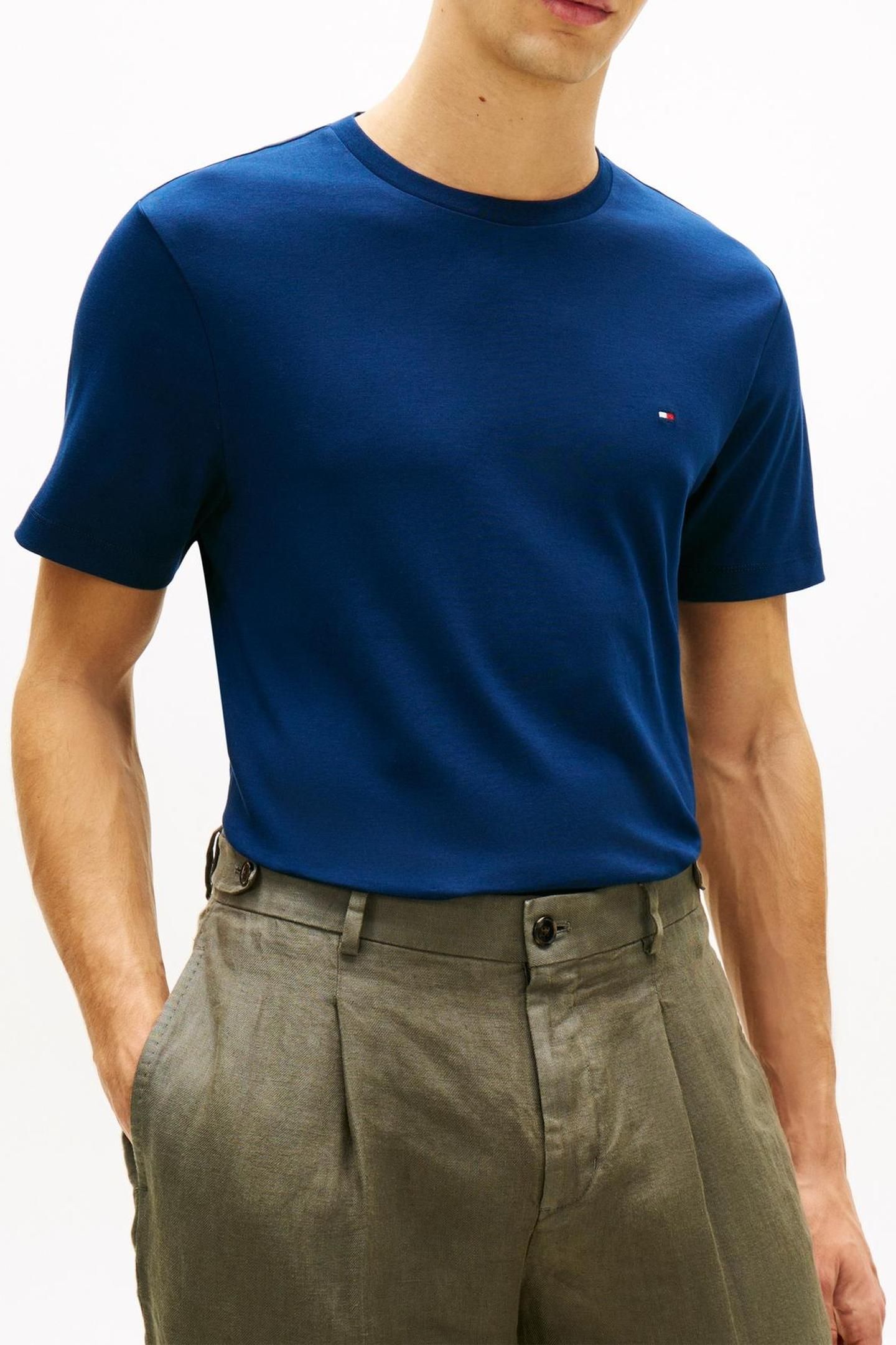 LIGHT INTERLOCK TEE CARBON NAVY 3