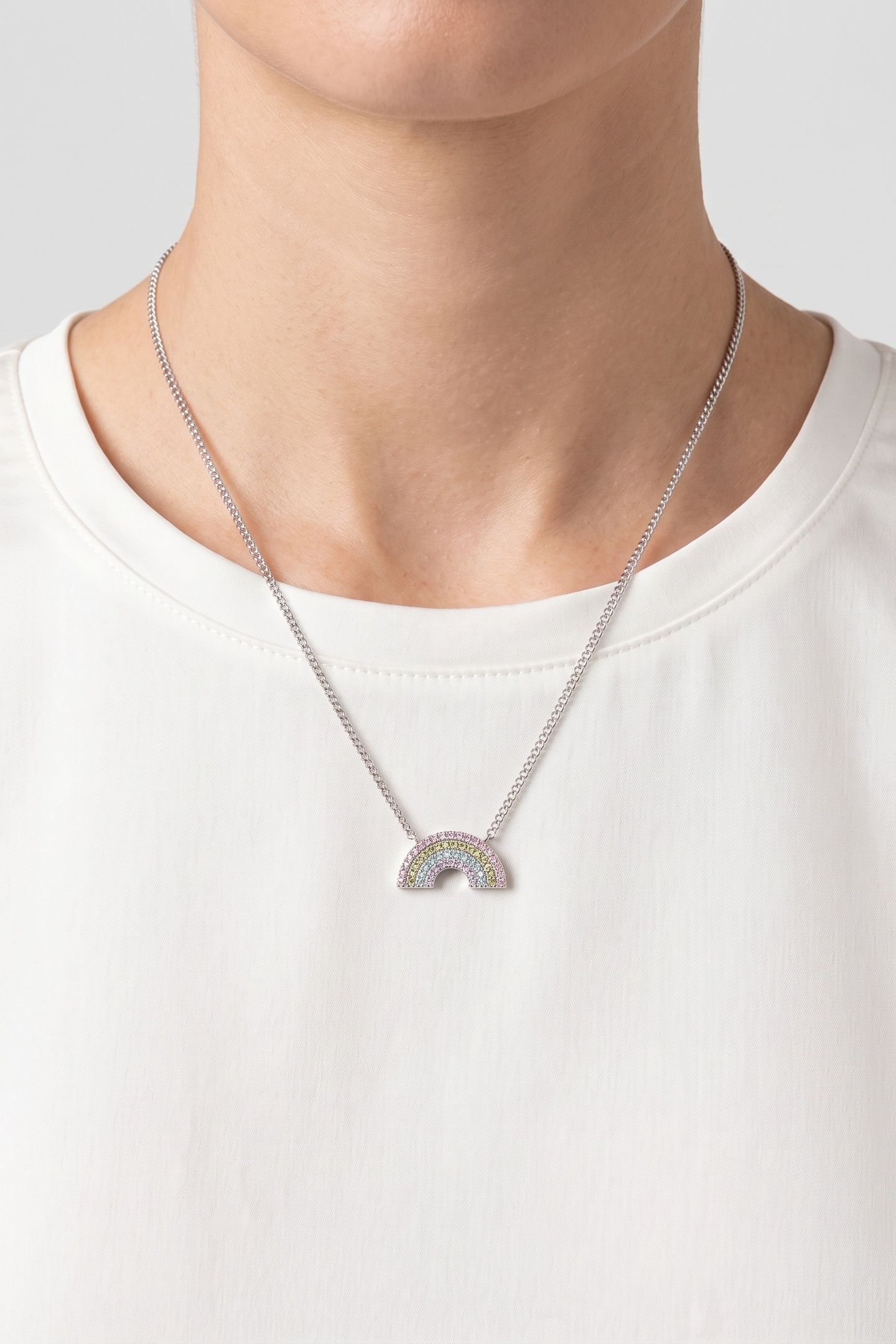 RAINBOW LOVE KETTE SILVER 1