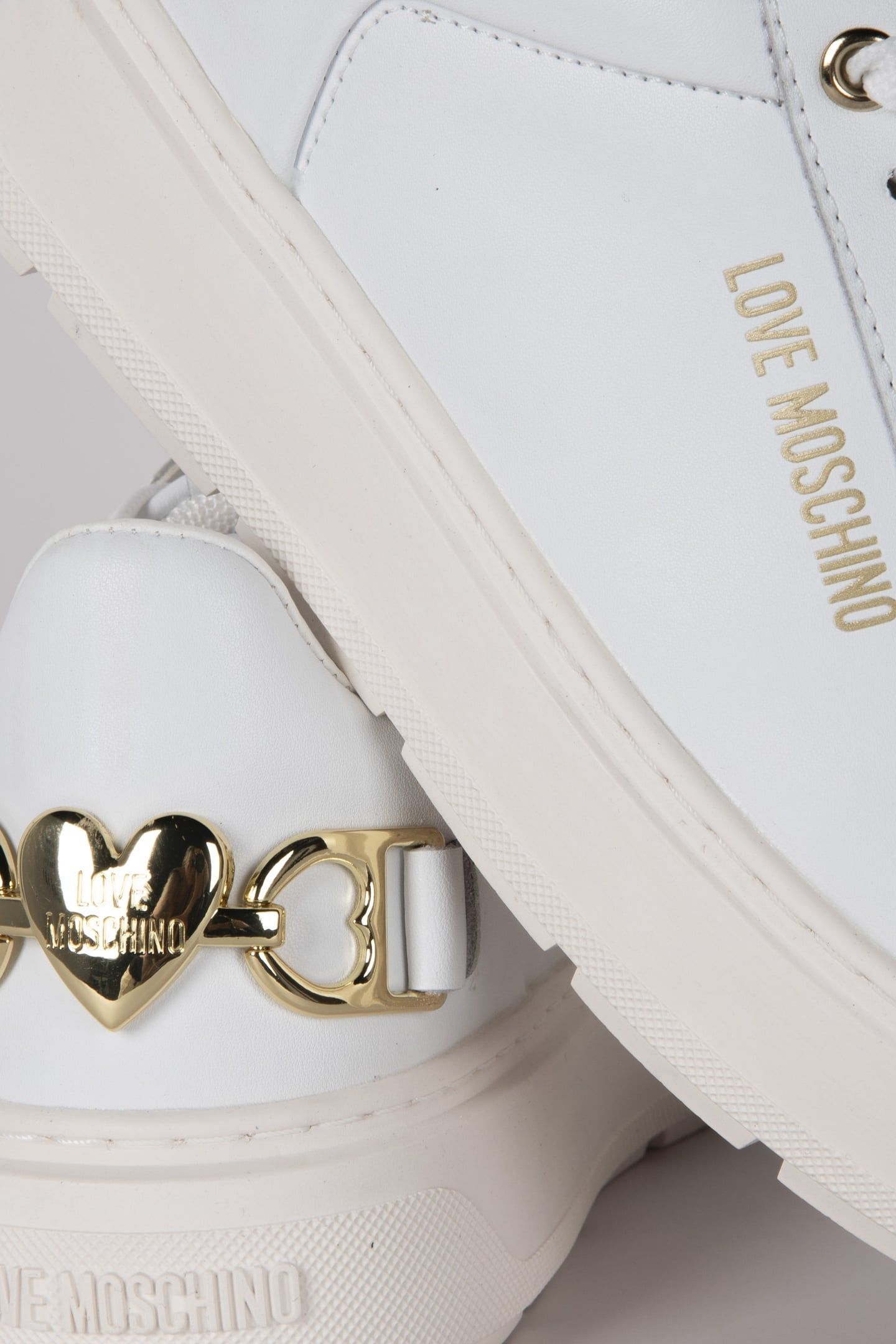 BOLD LOVE CALFSKIN SNEAKERS WHITE 4