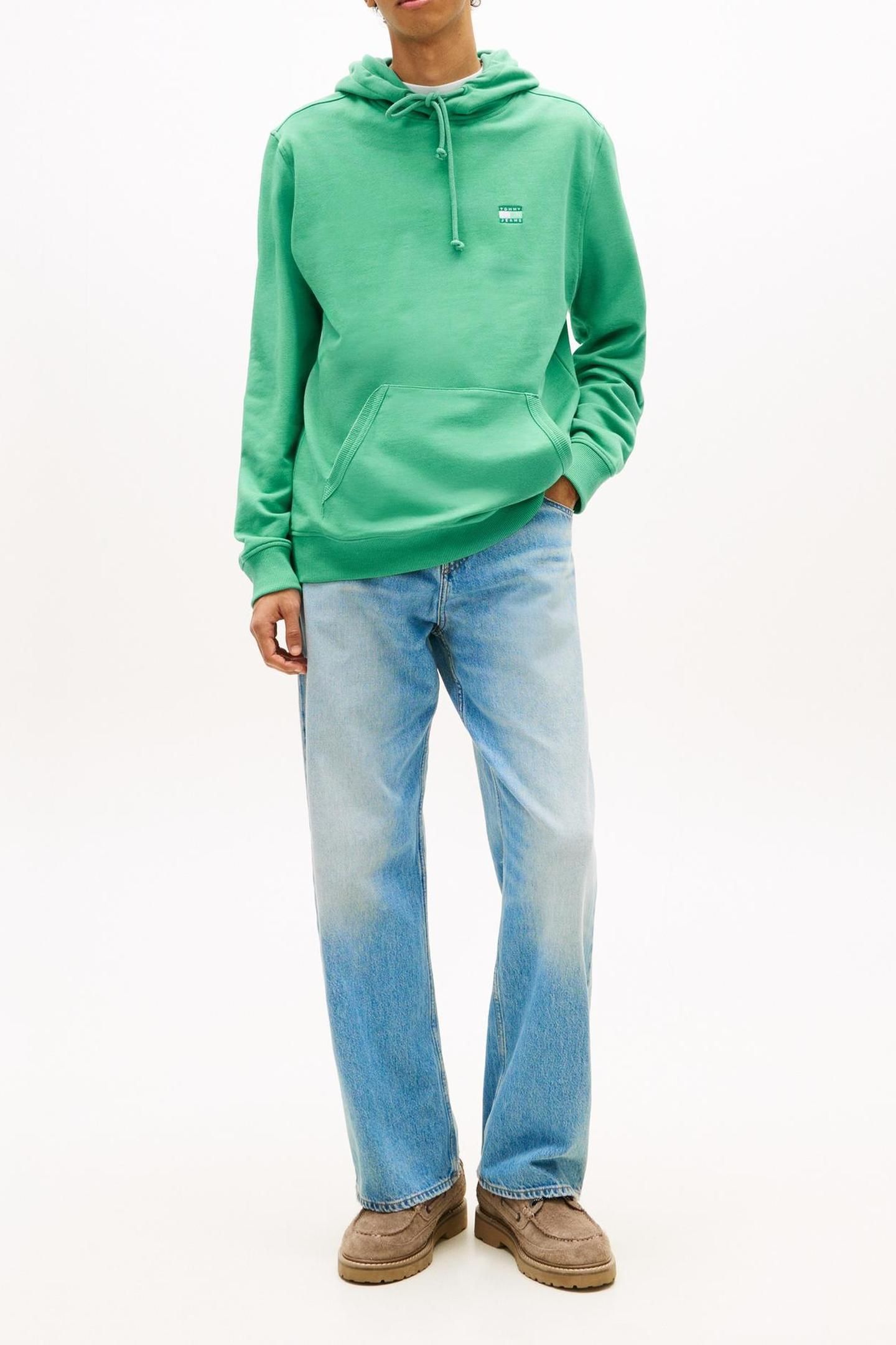 REGULAR BADGE HOODIE BAHAMA GREEN HTR 2