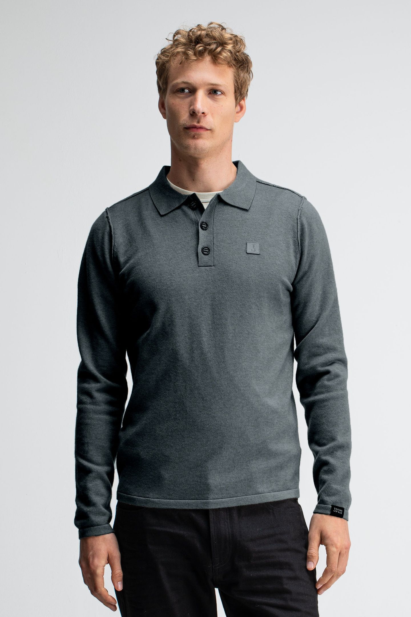 CLIFTON POLO GREY BLACK 1