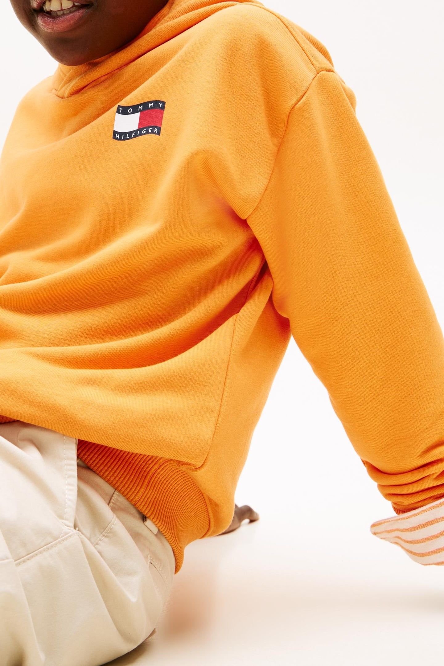 BOYS WAVY FLAG HOODIE LUSH ORANGE 5