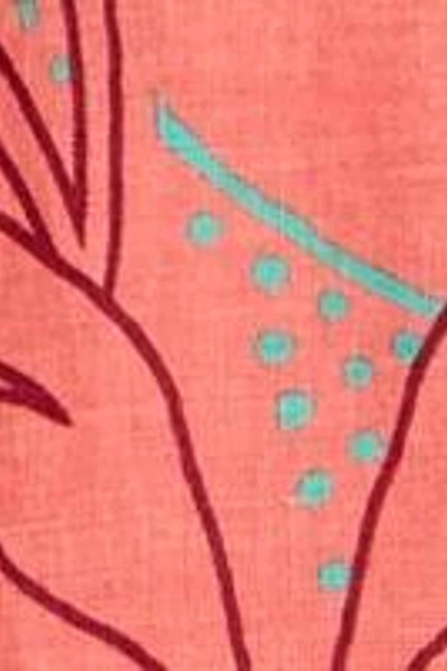 JUNE LINEN DRESS RED MULTI 5