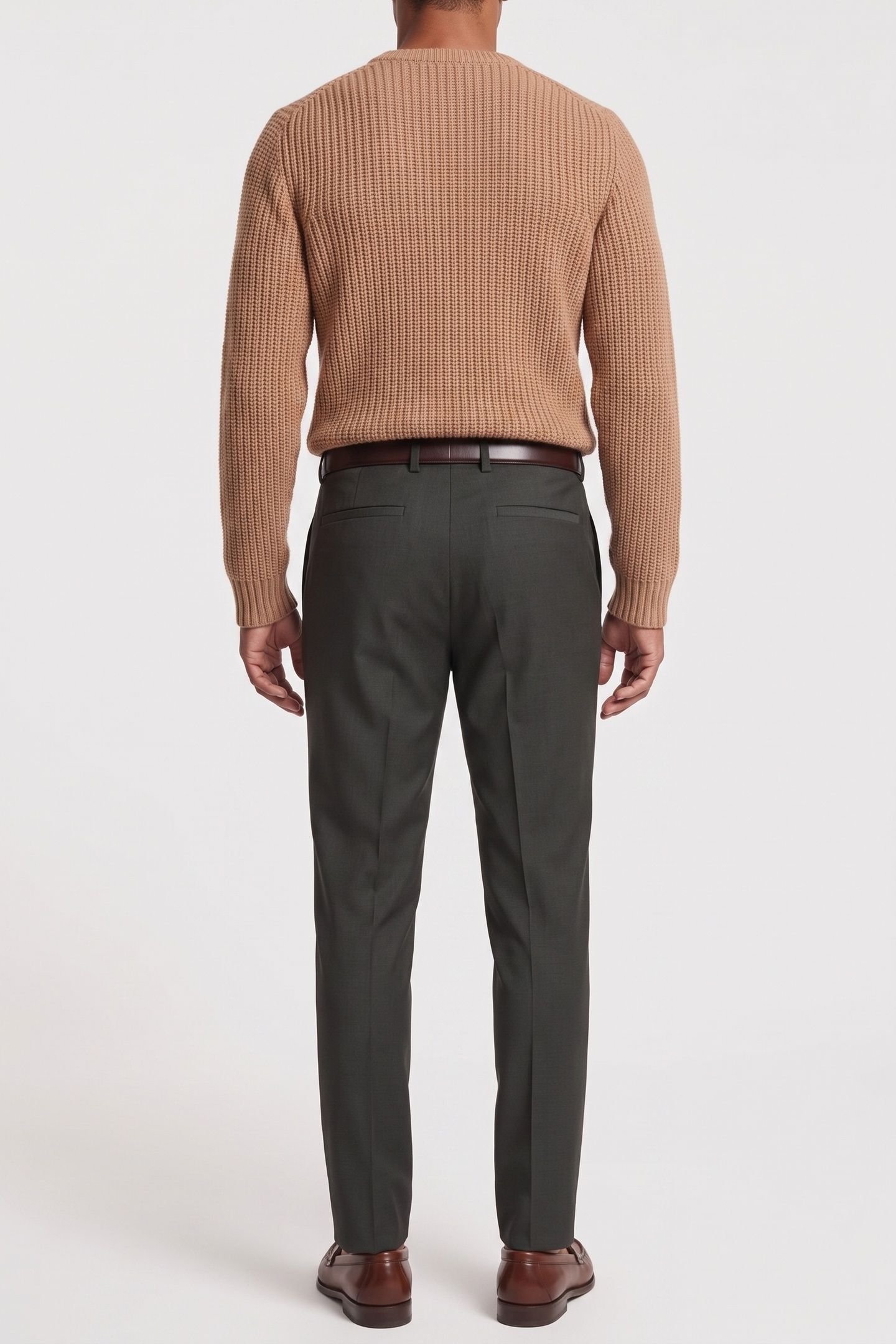 CLASSIC SUIT TROUSERS KAKI 2