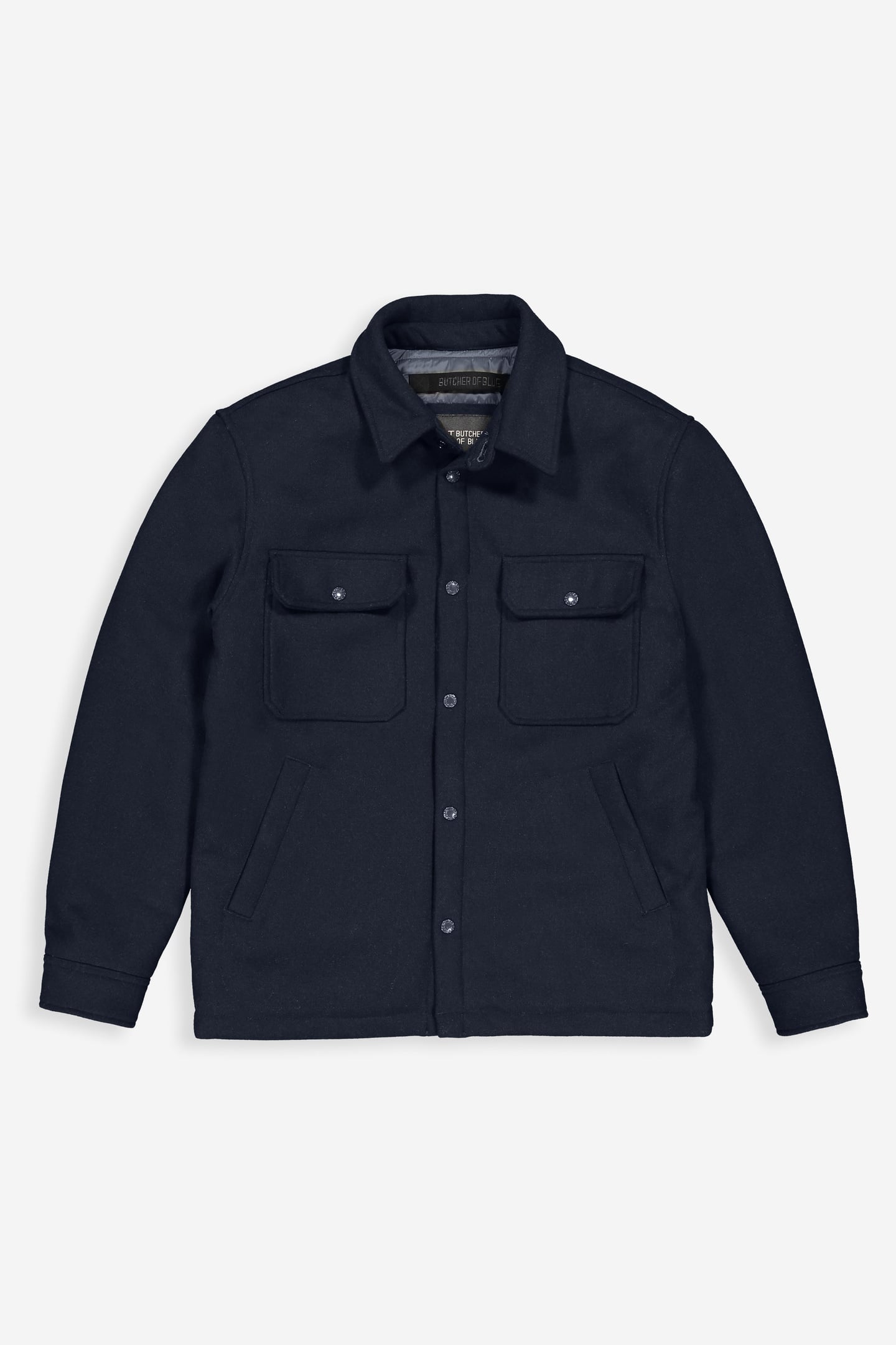 NORBU PADDED WOOL JACKET ALASKA BLUE 3