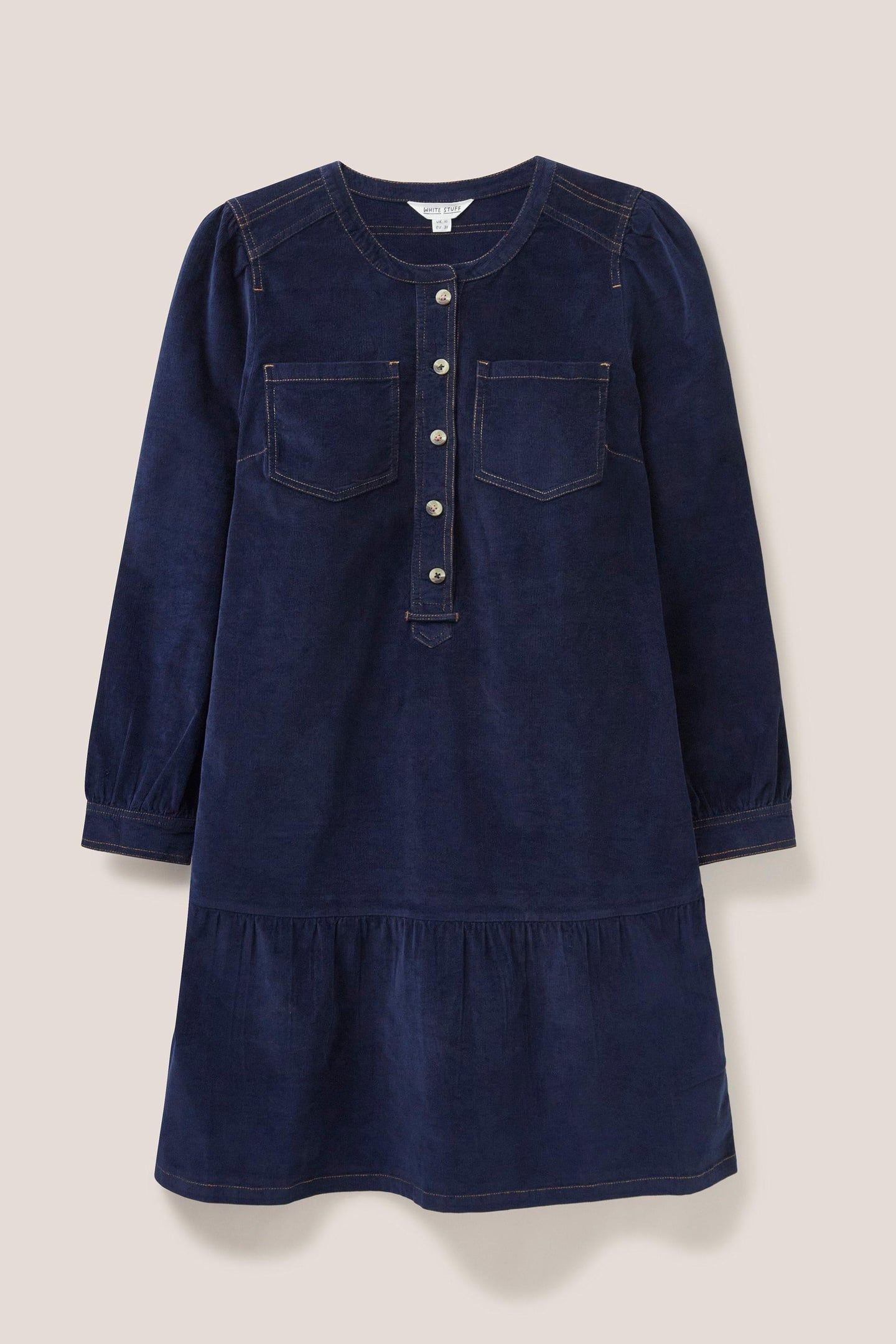 NORMA CORD DRESS DARK NAVY 4