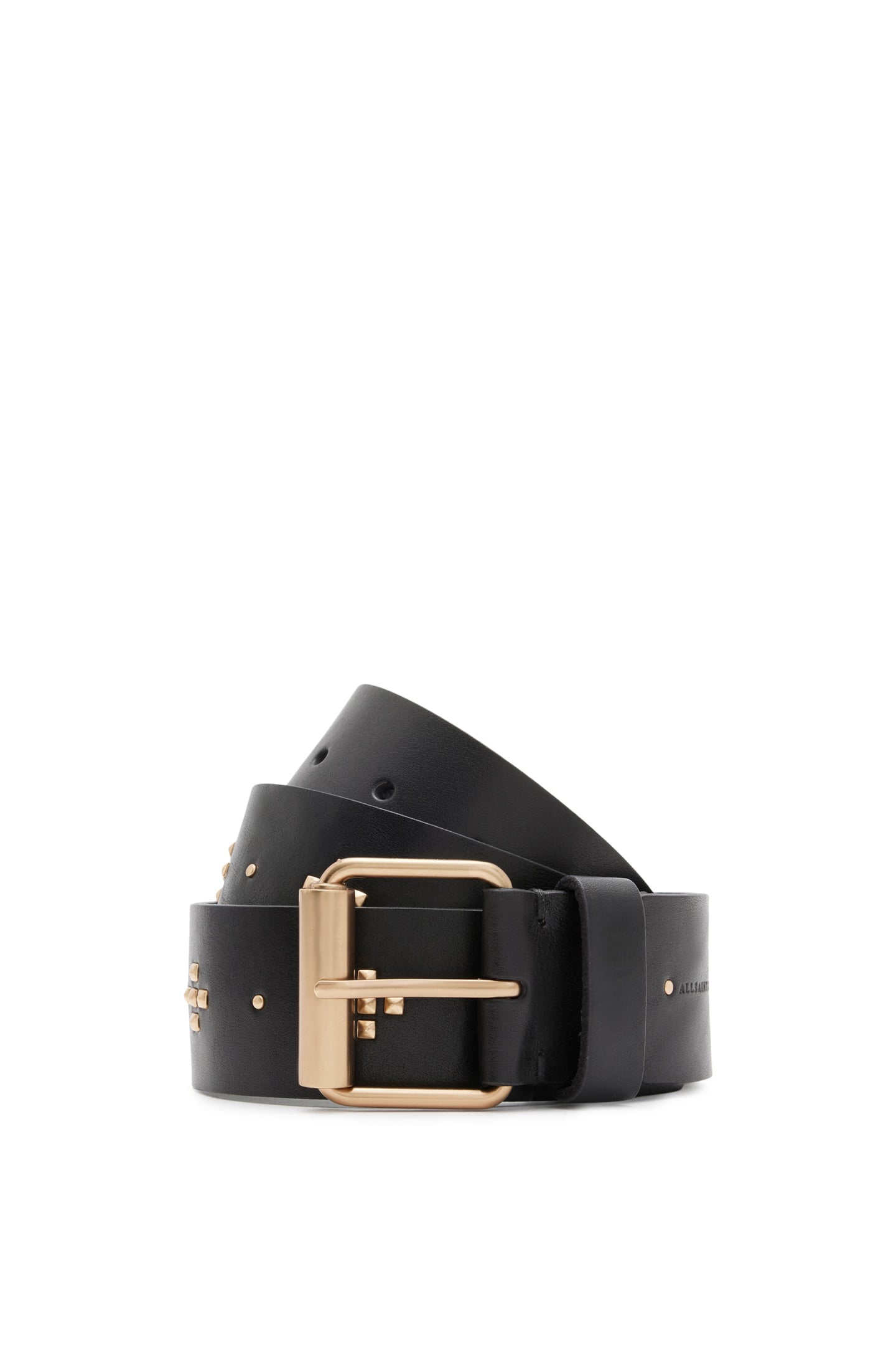 NOVA STUD BELT BLACK/WARM BRASS 1
