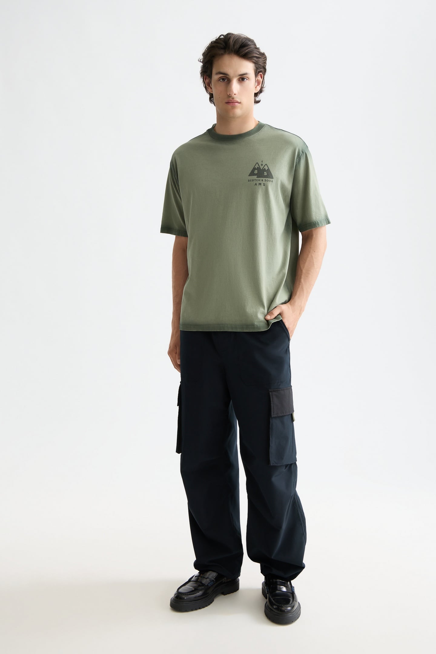 DAZE - NYLON-BLEND RIBSTOP WIDE FIT CARGO ANTHRACITE 1