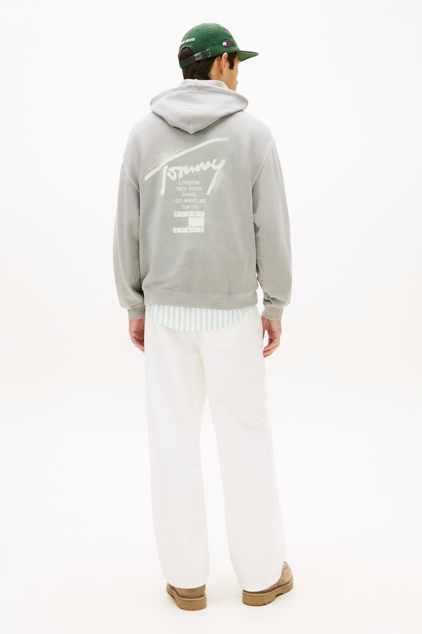 RELAXED NEON WASHED HOODIE GRAVEL GREY 3