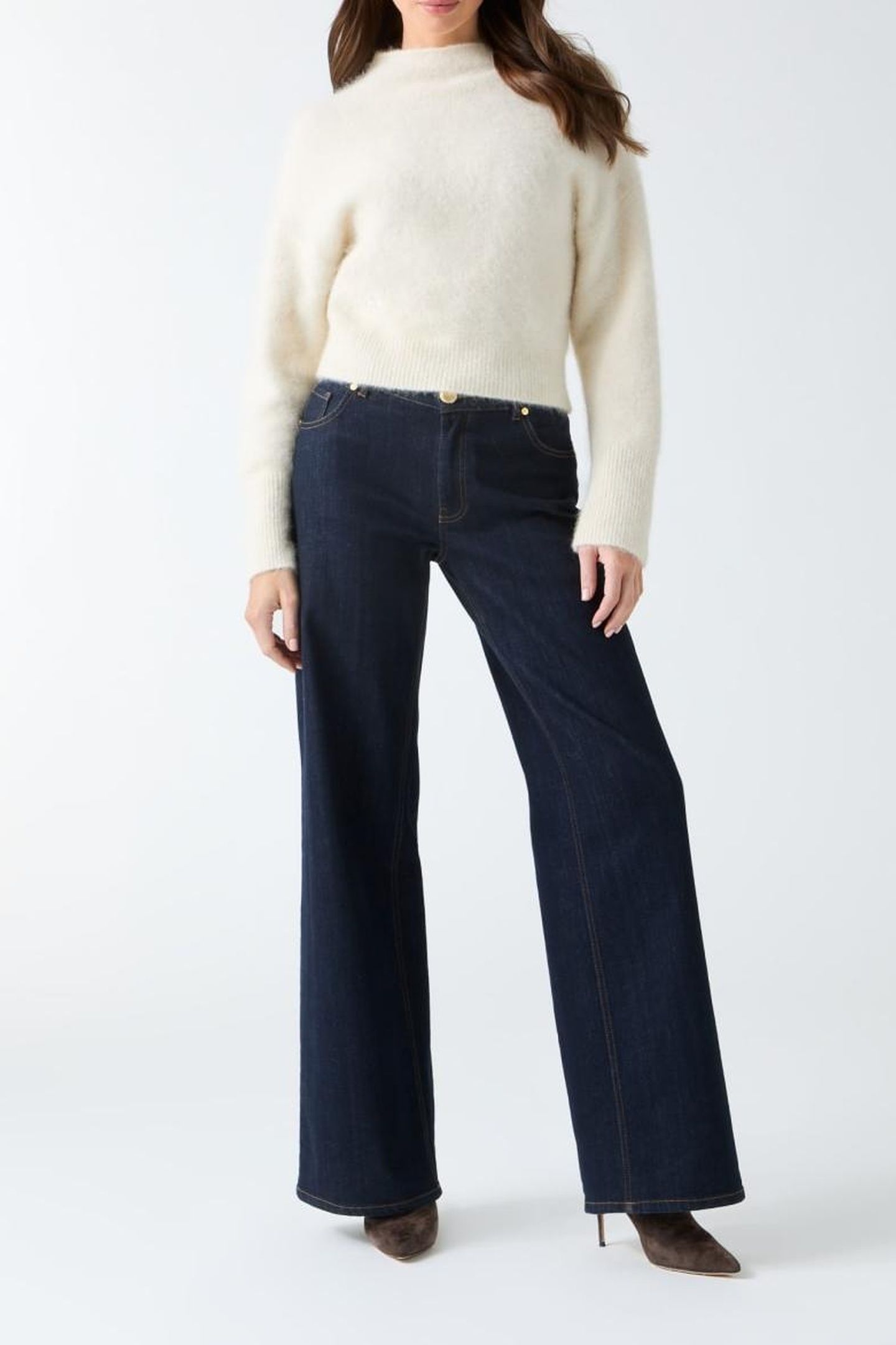 DENISE CROP SWEATER PALE PEARL MULTI 1
