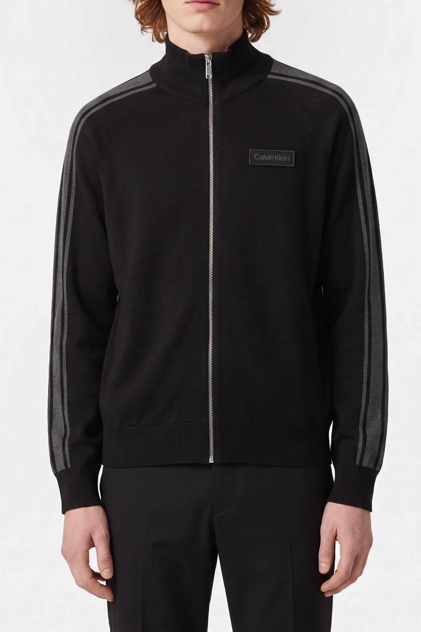 LS TECH KNIT TRACK JACKET BLACK 1