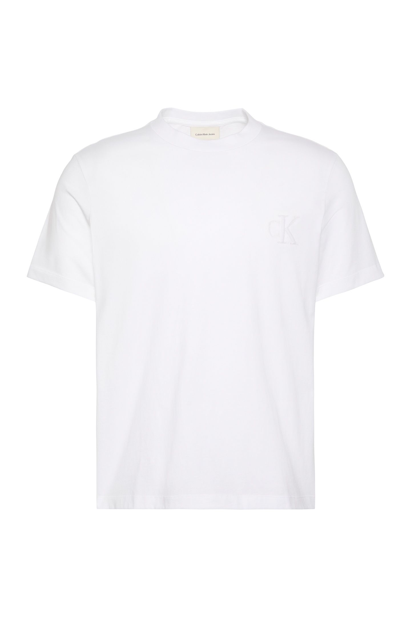 SS 30S JERSEY EASY MONOGRAM TEE BRIGHT WHITE 4
