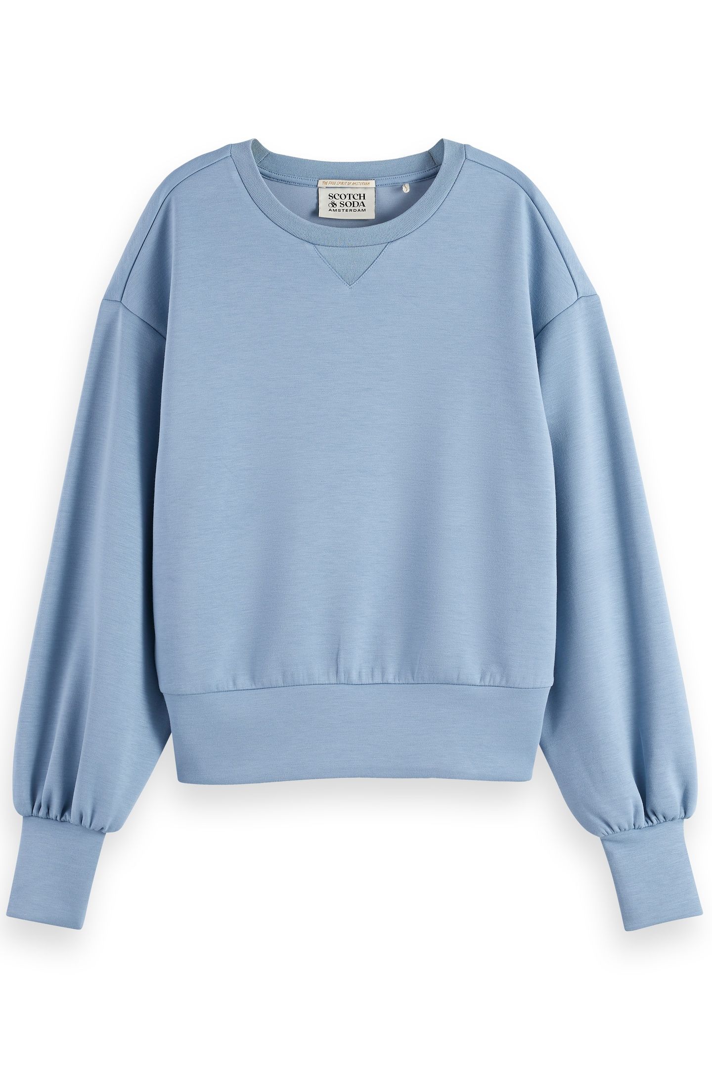 MODAL SWEATSHIRT FADED DENIM 3