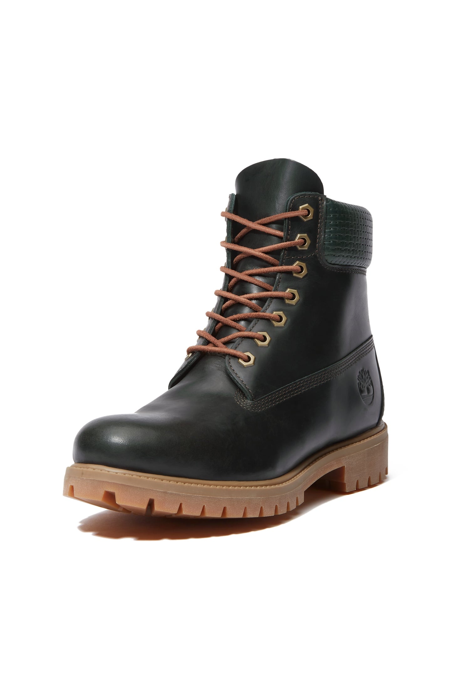 PREMIUM 6 INCH LACE UP WATERPROOF BOOT DARK GREEN FULL GRAIN 5