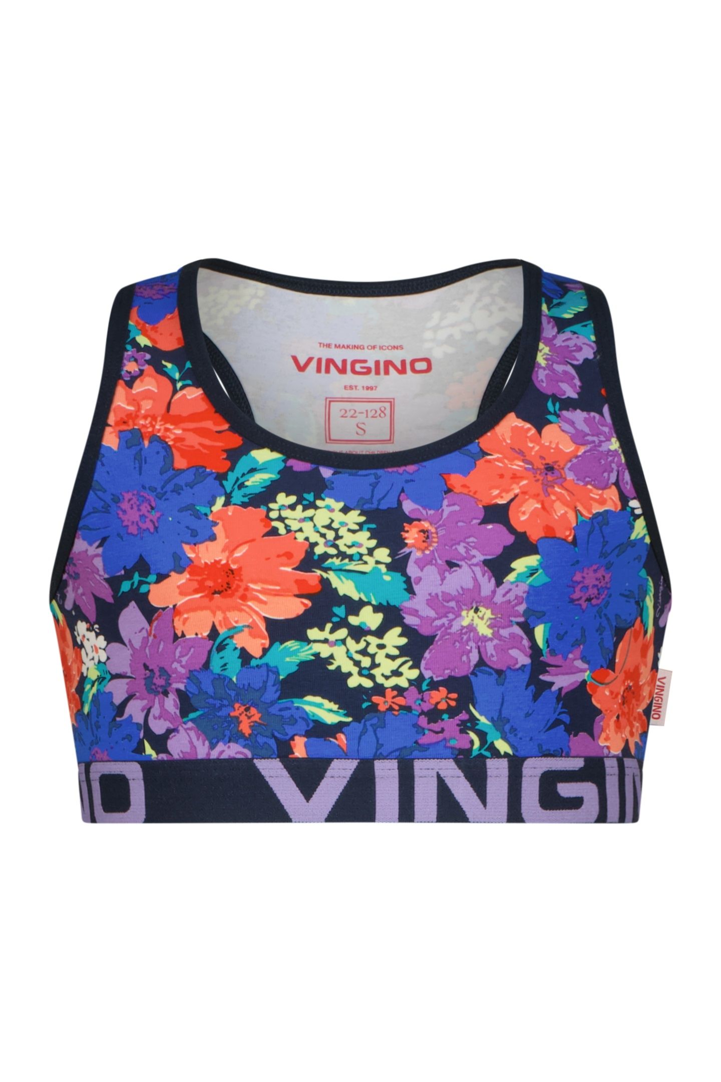 GIRLS FLOWER RACER SET HIPSTER DARK BLUE ALL-OVER 2