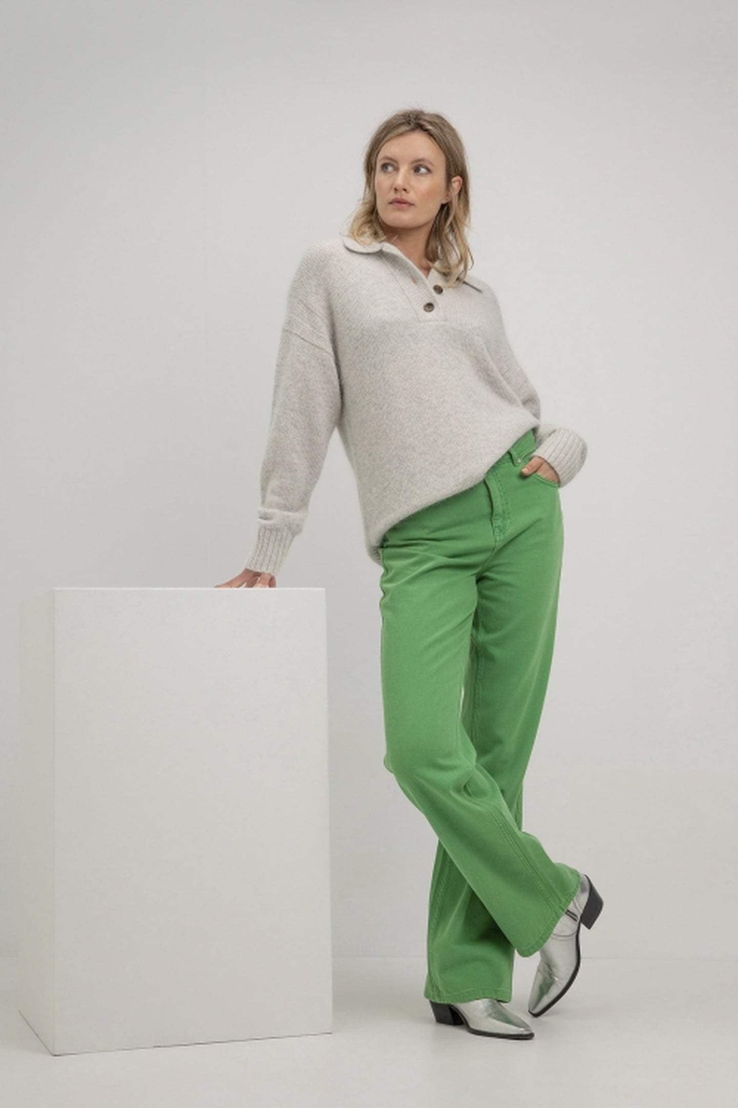 SASCHA SWEATER LIGHT GREY 2