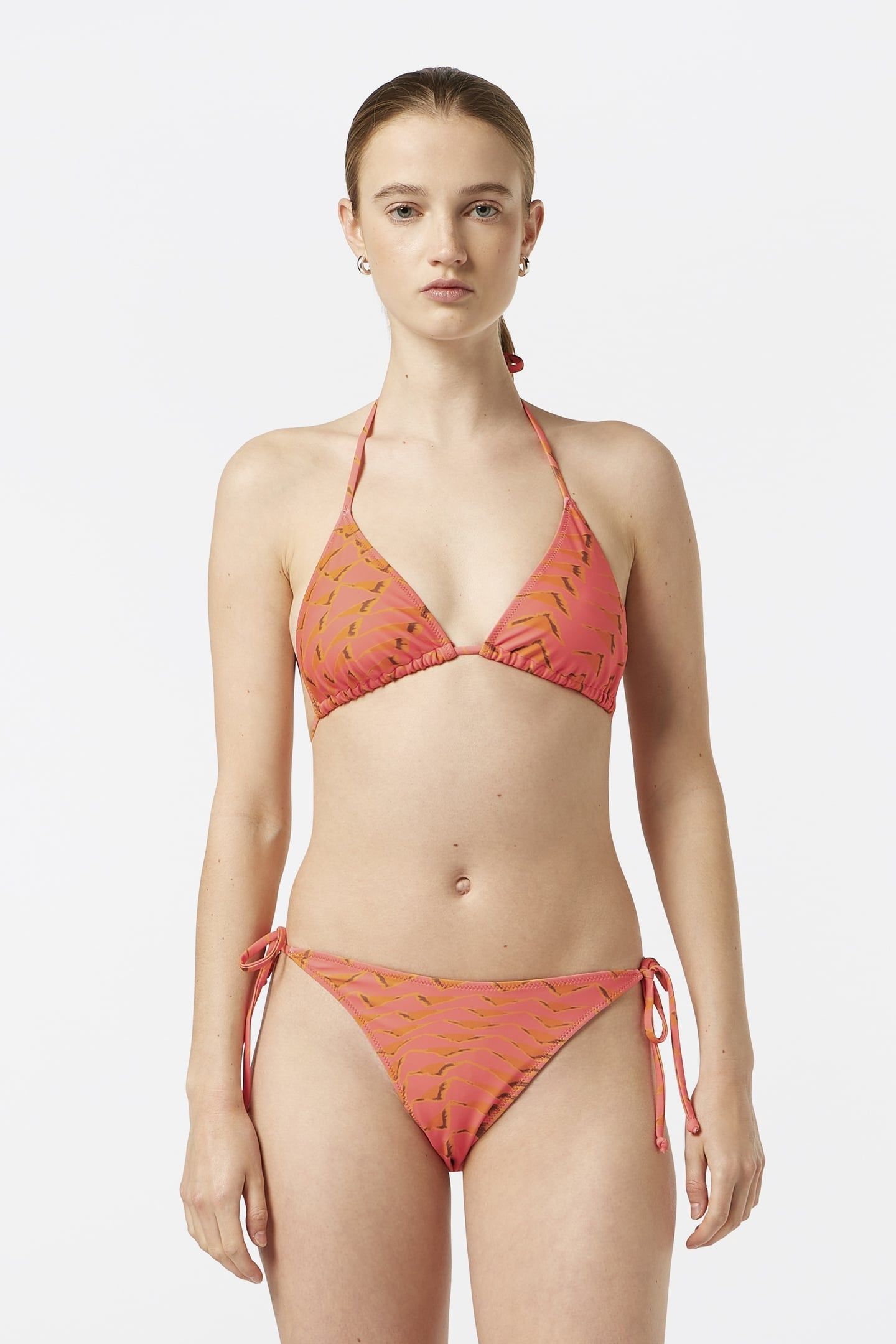 REVERSIBLE PRINTED BIKINI TOP HOUSE OF MIRRORS PINK 2