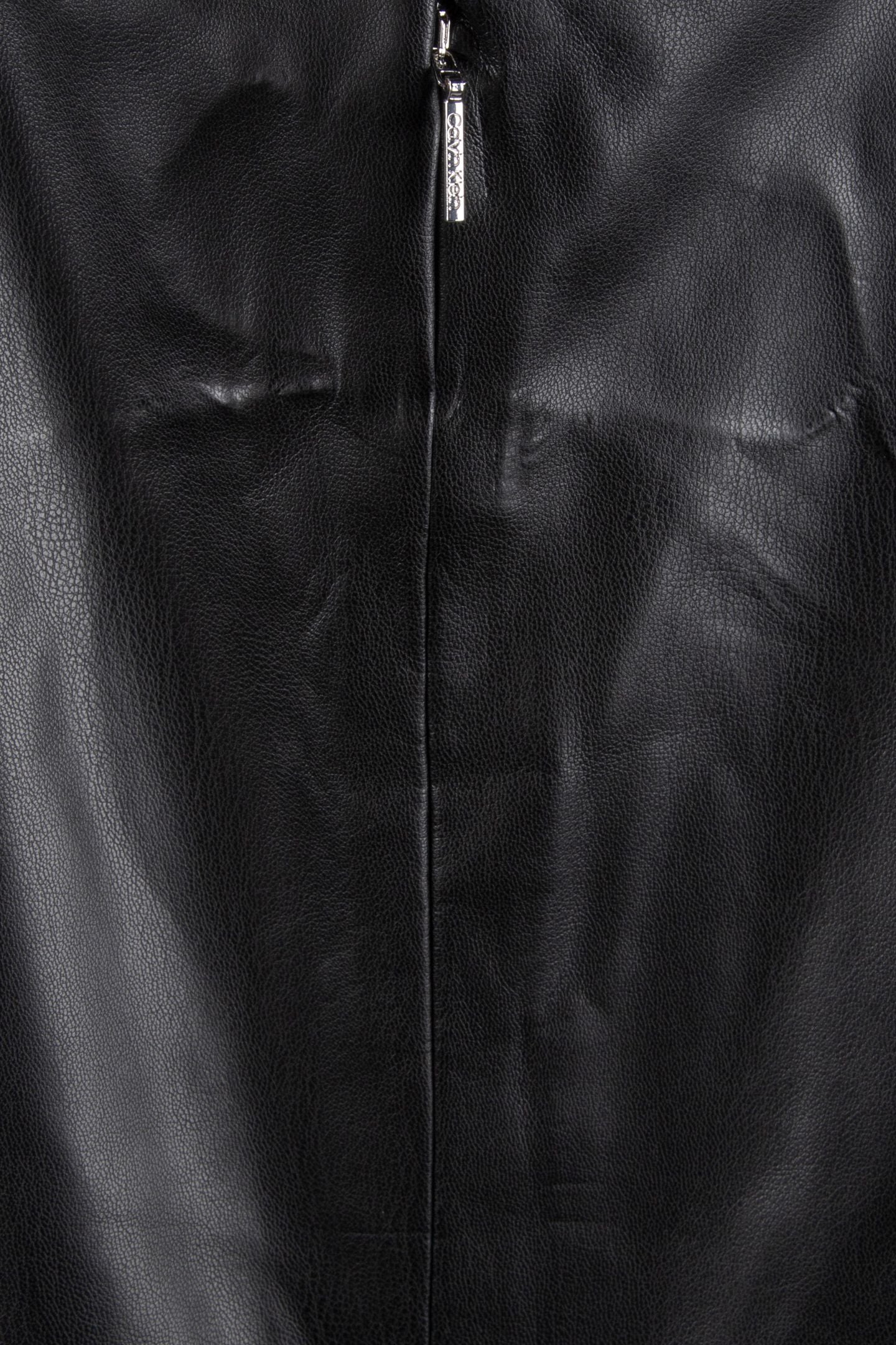 FAUX LEATHER MINI DRESS BLACK 5