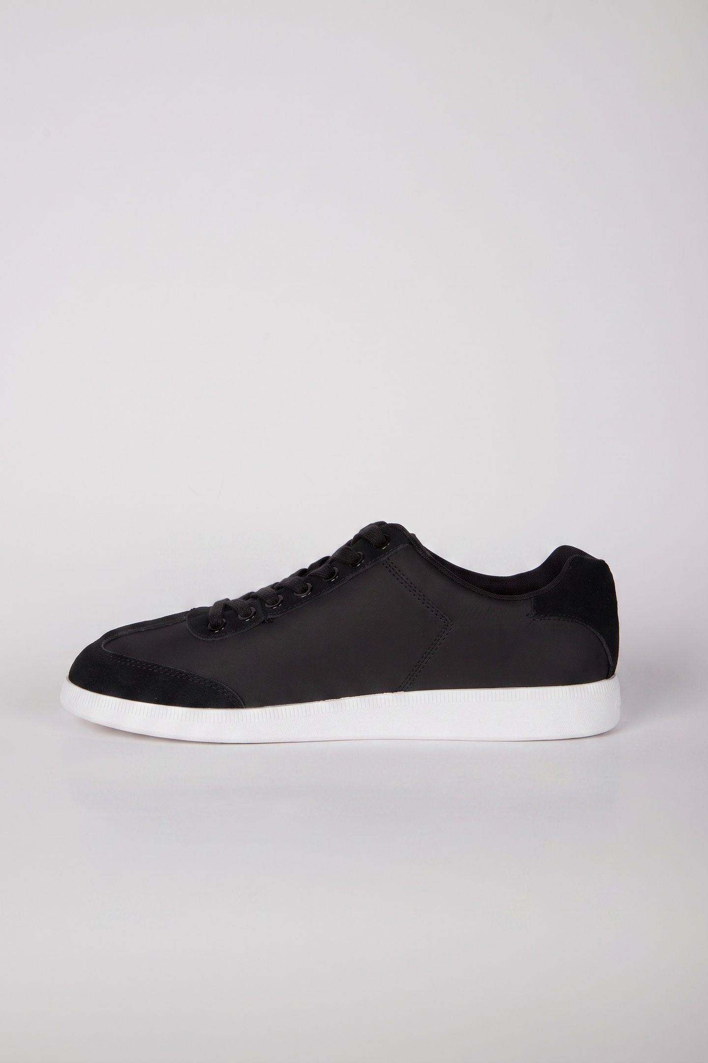 LOW CUPSOLE LACEUP SHOES BLACK 4