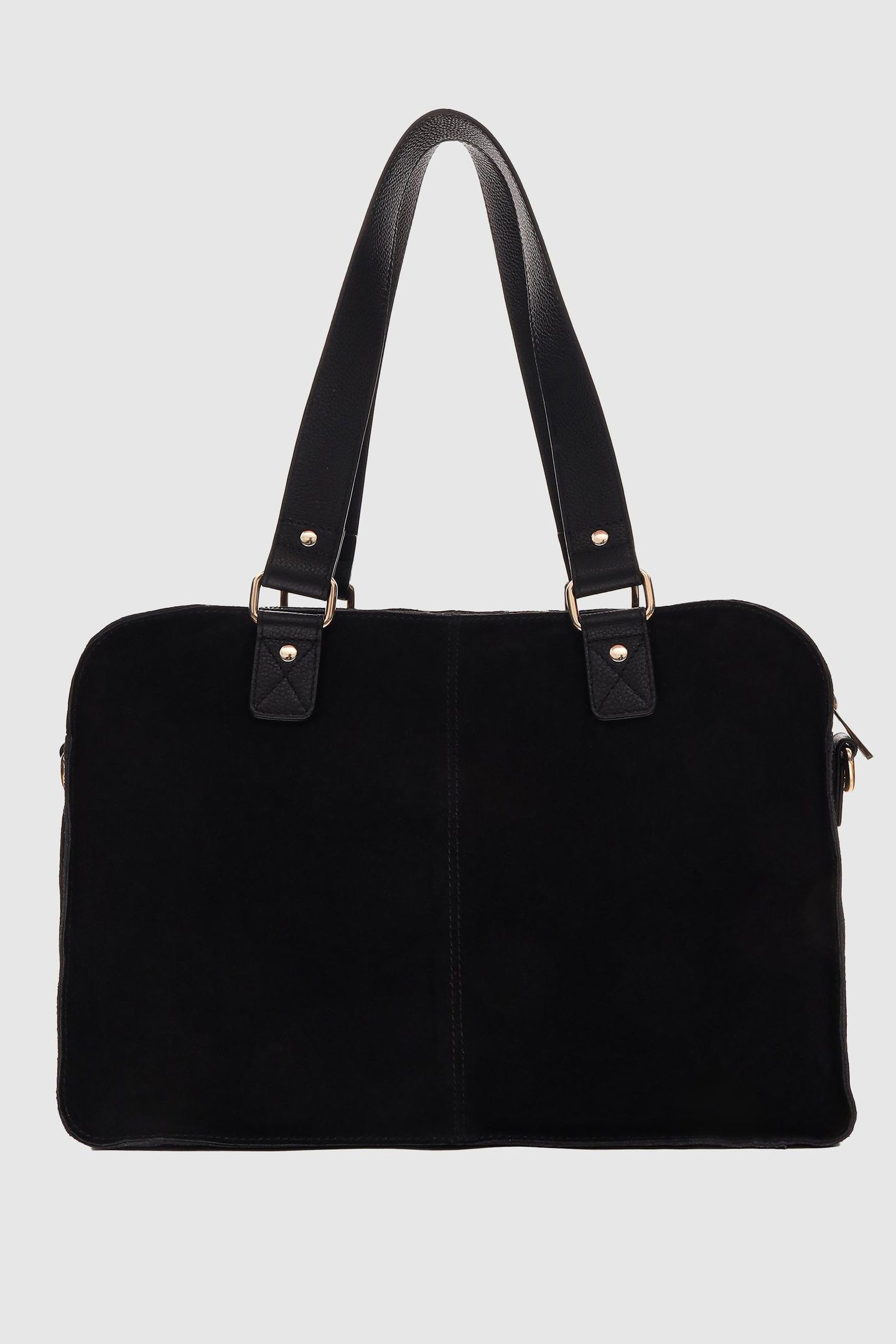 MILLE SUEDE MIX BLACK W. GOLD 3