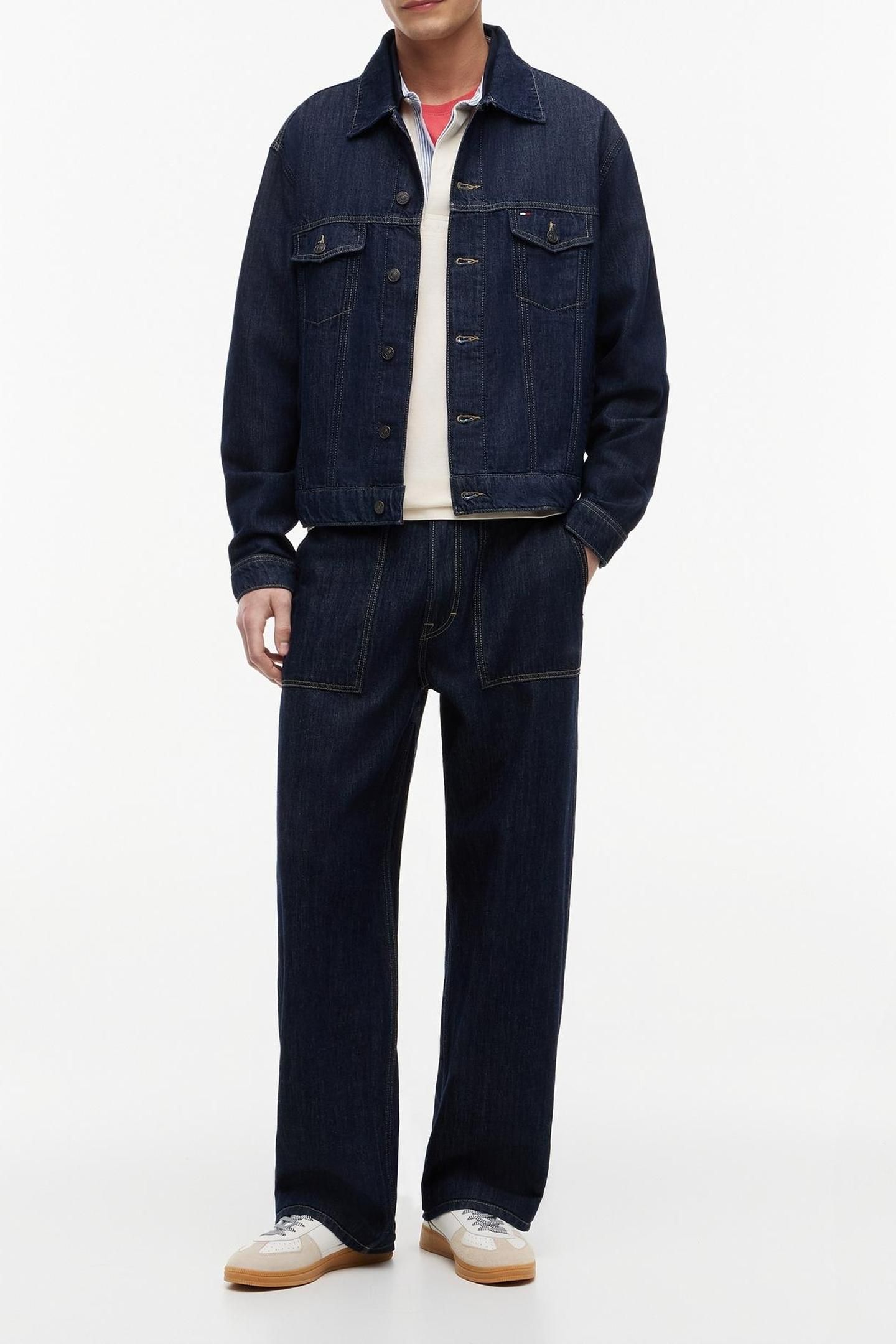 JAIMIE RELAXED TRUCKER JACKET DENIM DARK 3