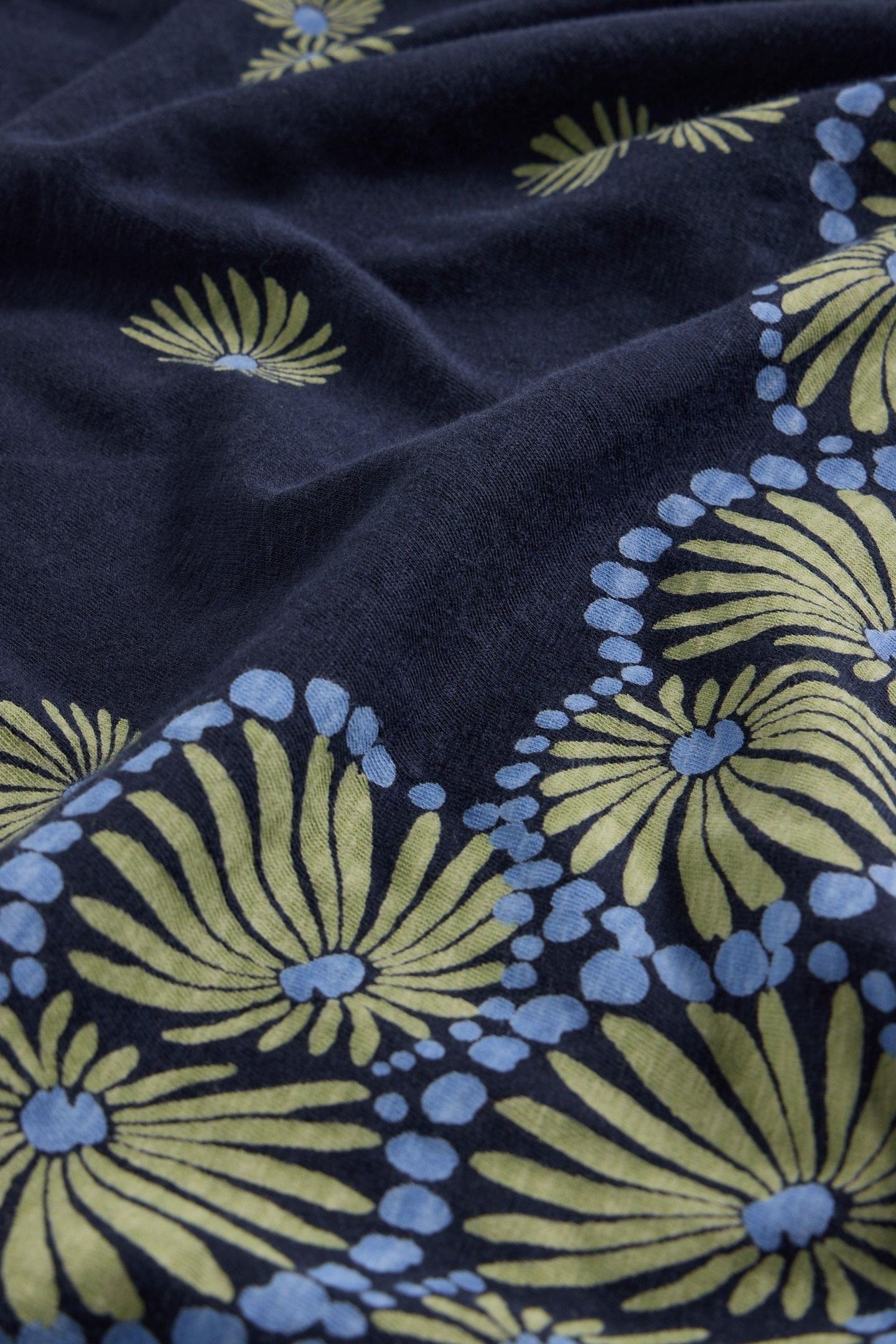 THEA JERSEY DRESS NAVY PRINT 6