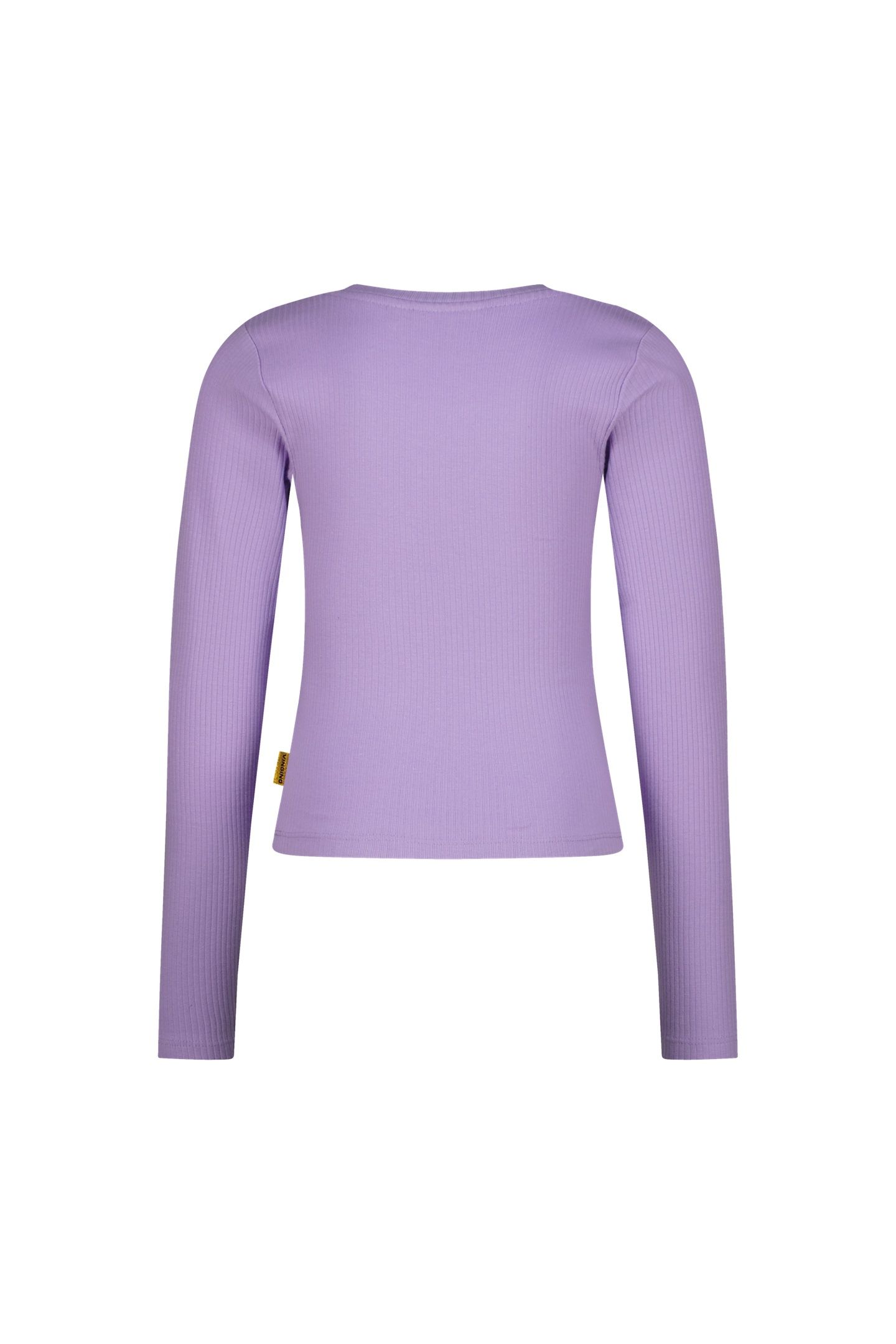 GIRLS BASIC RIB TOP T-SHIRT VERBENA LILAC 3