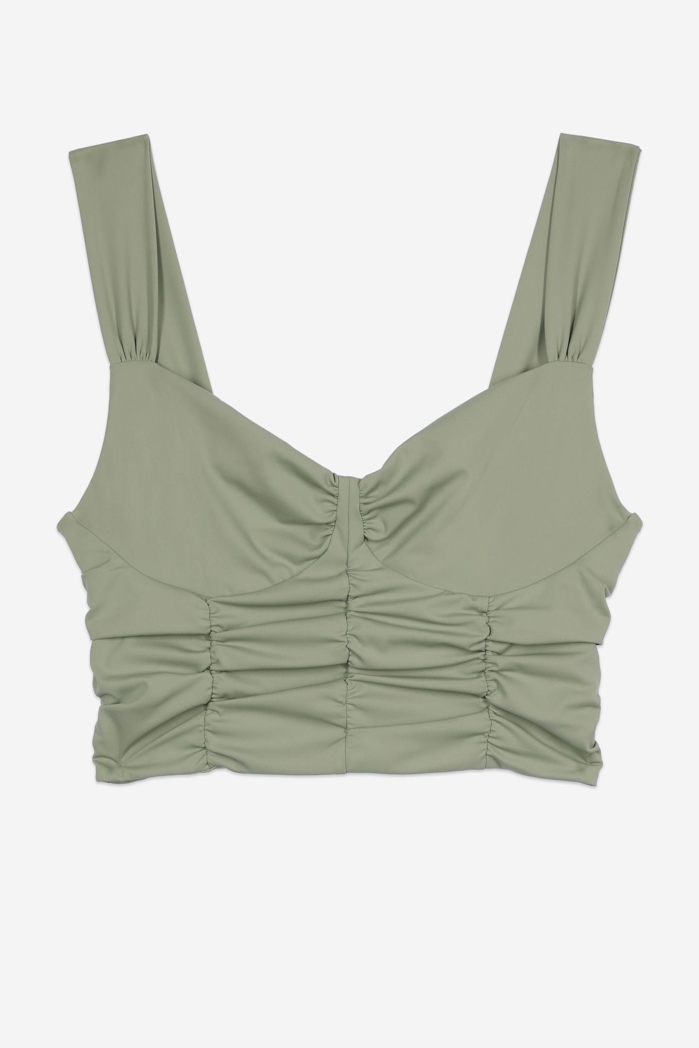 TOP WITH BALCONY AND ZIPPERED STRAP KAKI GREY 5