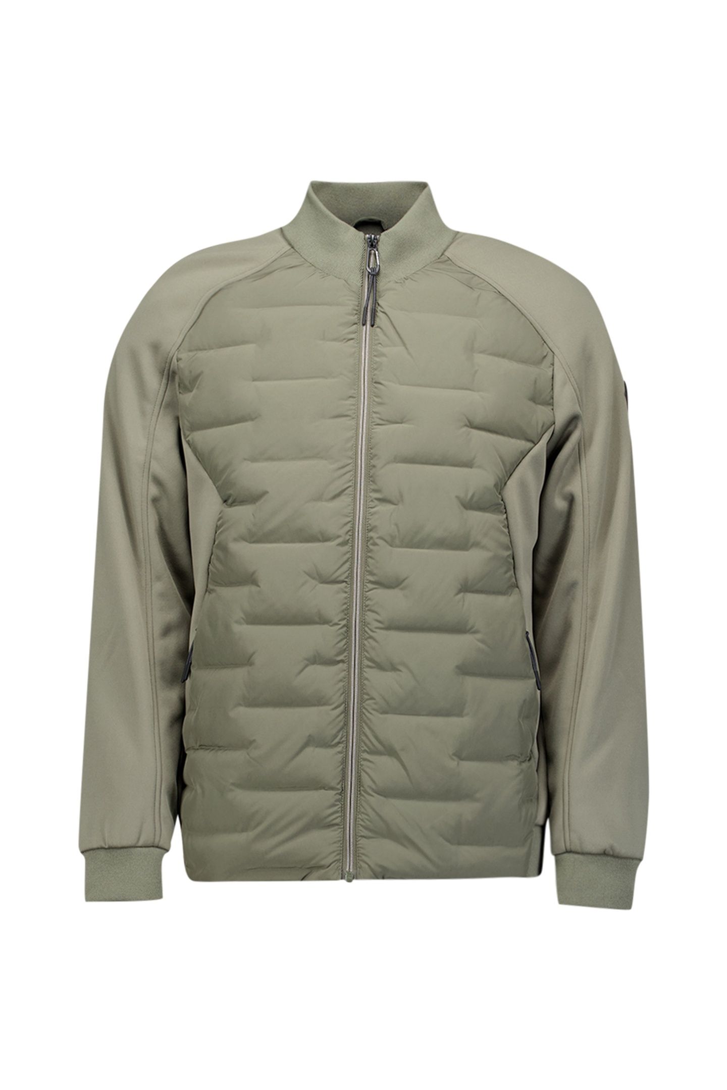 JACKET SHORT FIT SEALED KNITTED MIX STEEL 5