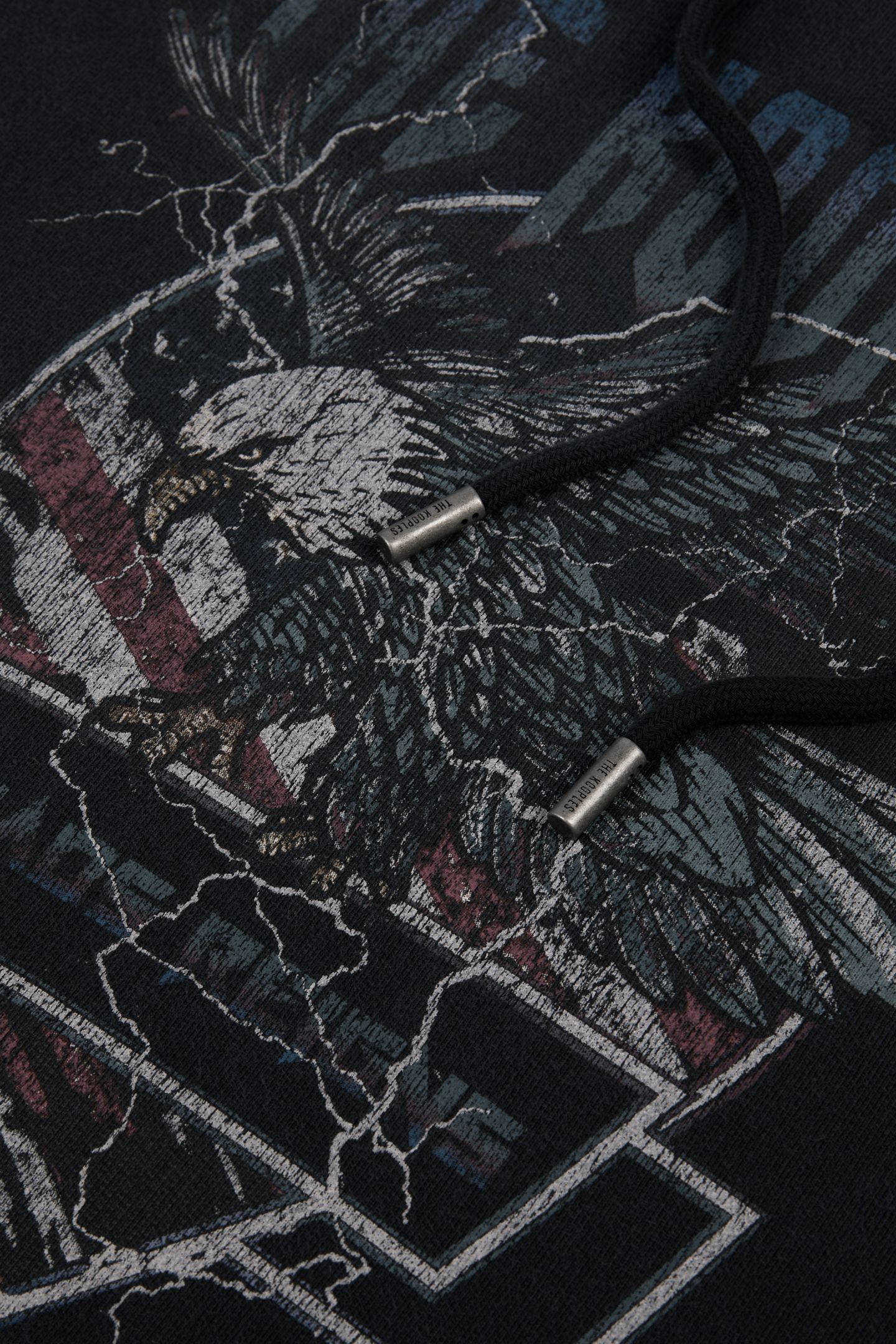 SWEATSHIRT WITH EAGLE PRINT BLACK WASHED 6