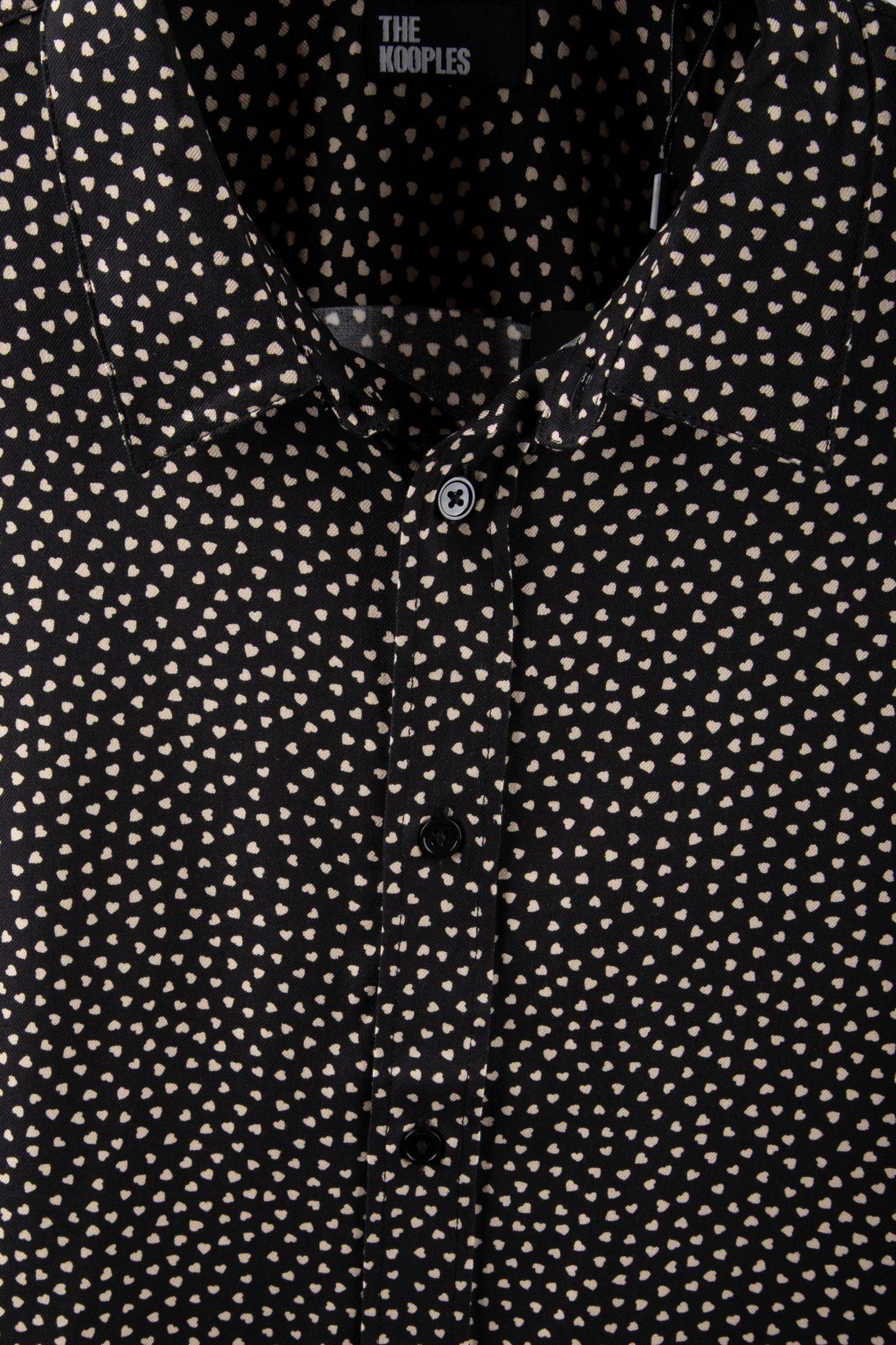 LONG-SLEEVED SHIRT W CLASSIC COLLAR BLACK WHITE 4