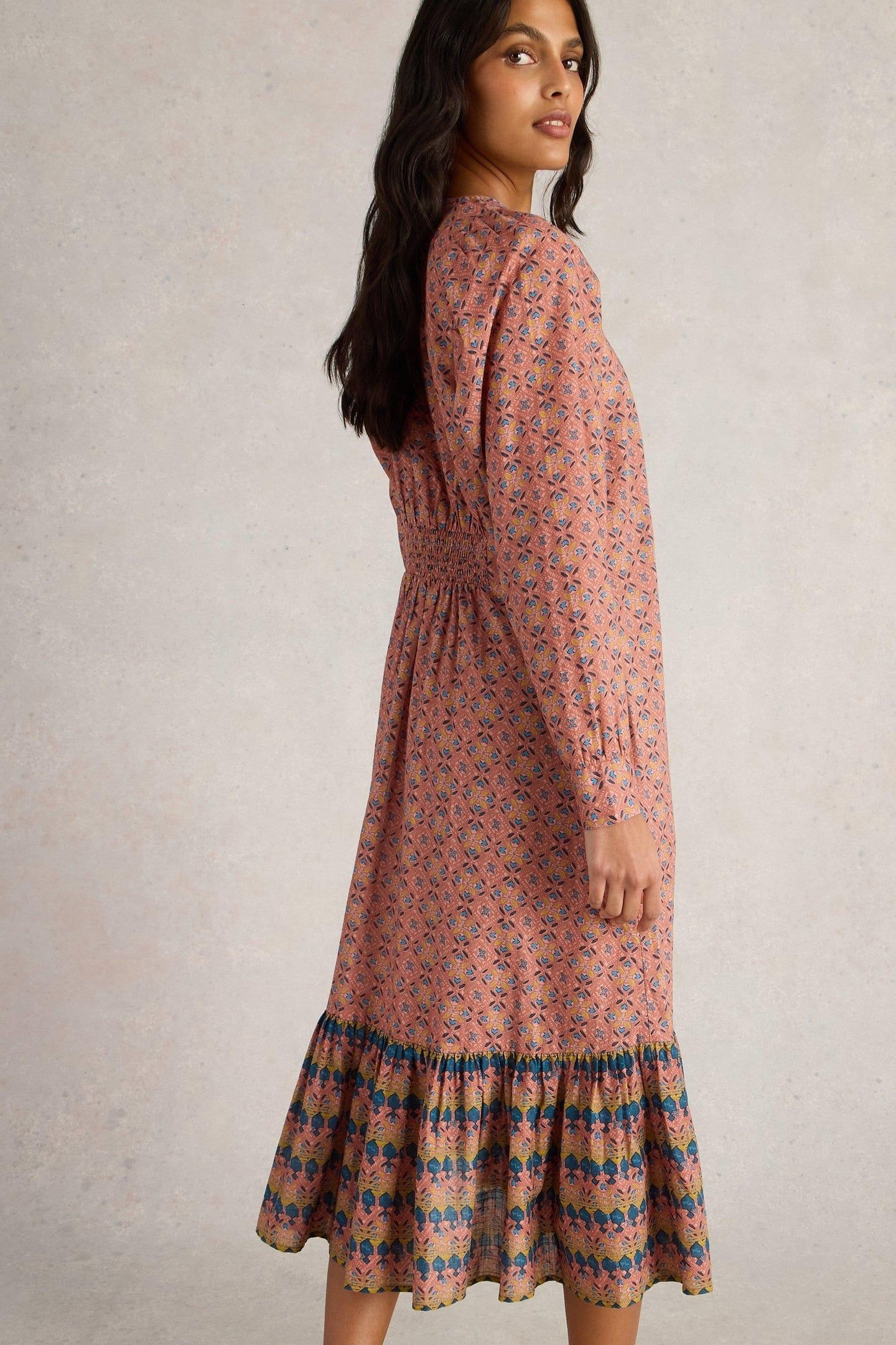 ABIGAIL EMBROIDERED DRESS PINK MULTI 3