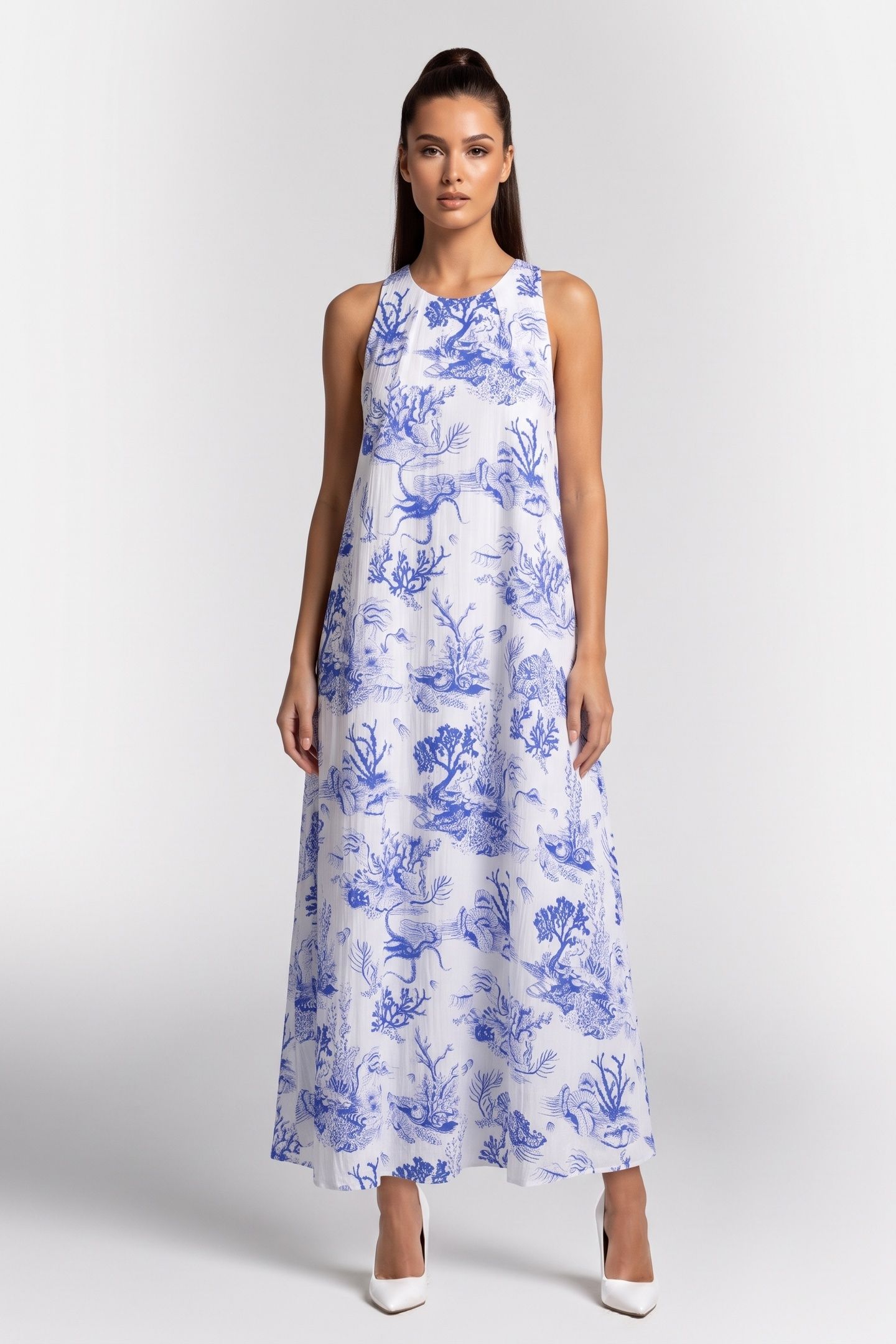 GERALDINE OCEAN TREASURE AOP WHITE 1