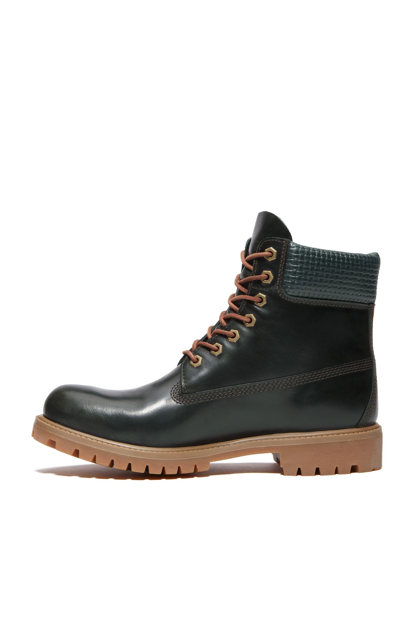 PREMIUM 6 INCH LACE UP WATERPROOF BOOT DARK GREEN FULL GRAIN 3