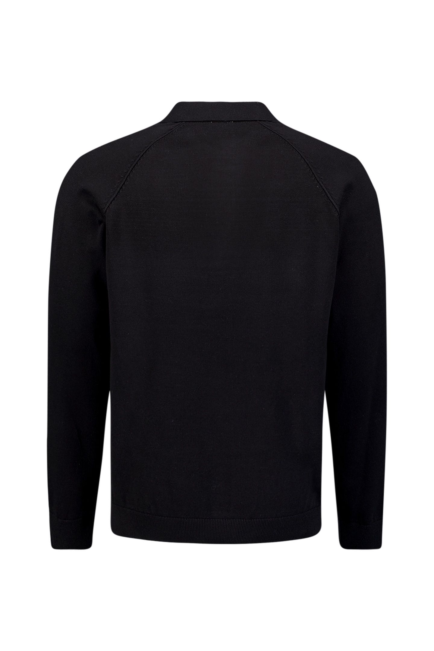 PULLOVER POLO HALF ZIP SOLID BLACK 6