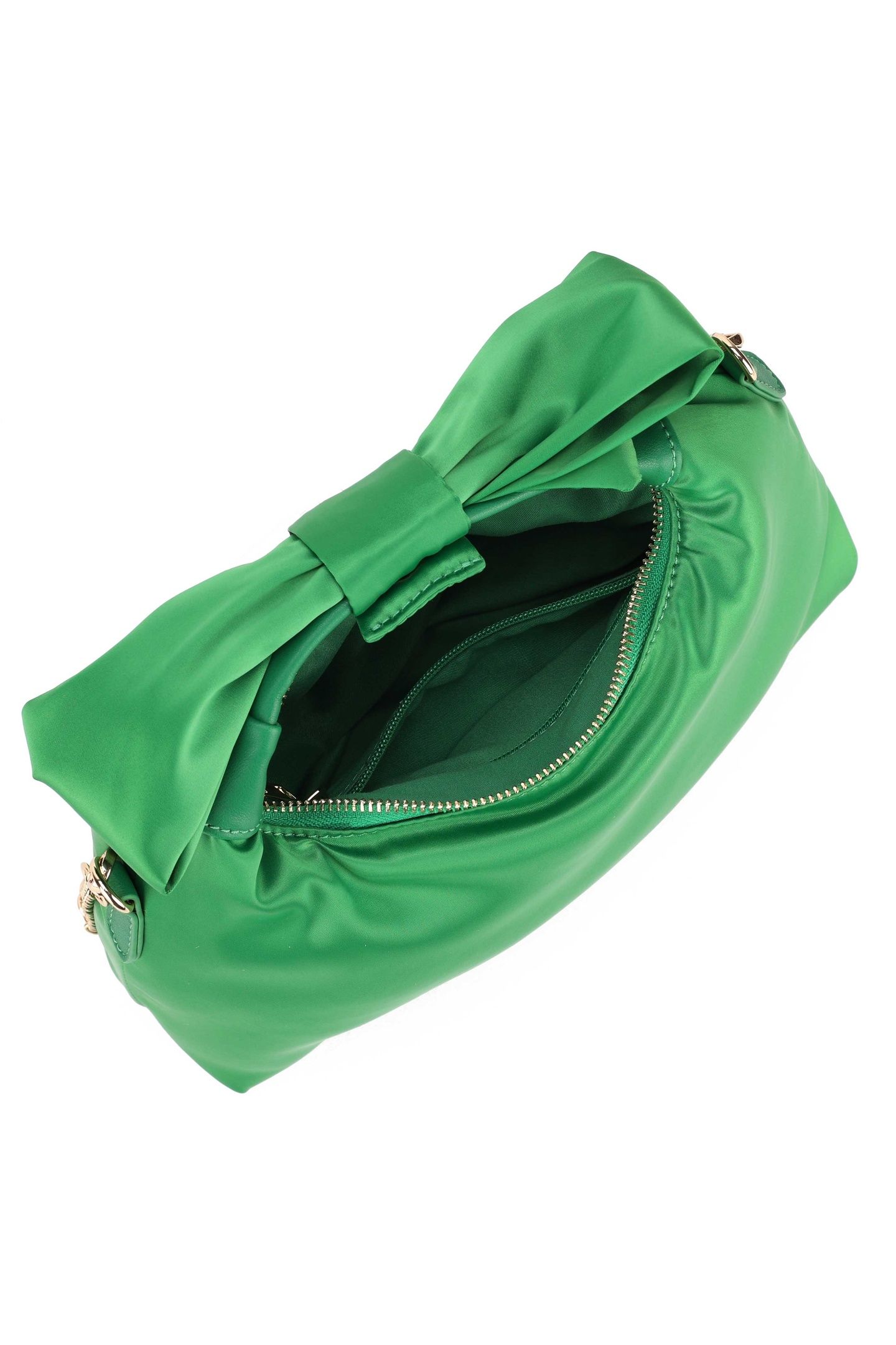 DANDY BOW RECYCLED SATIN GREEN W. GOLD 3