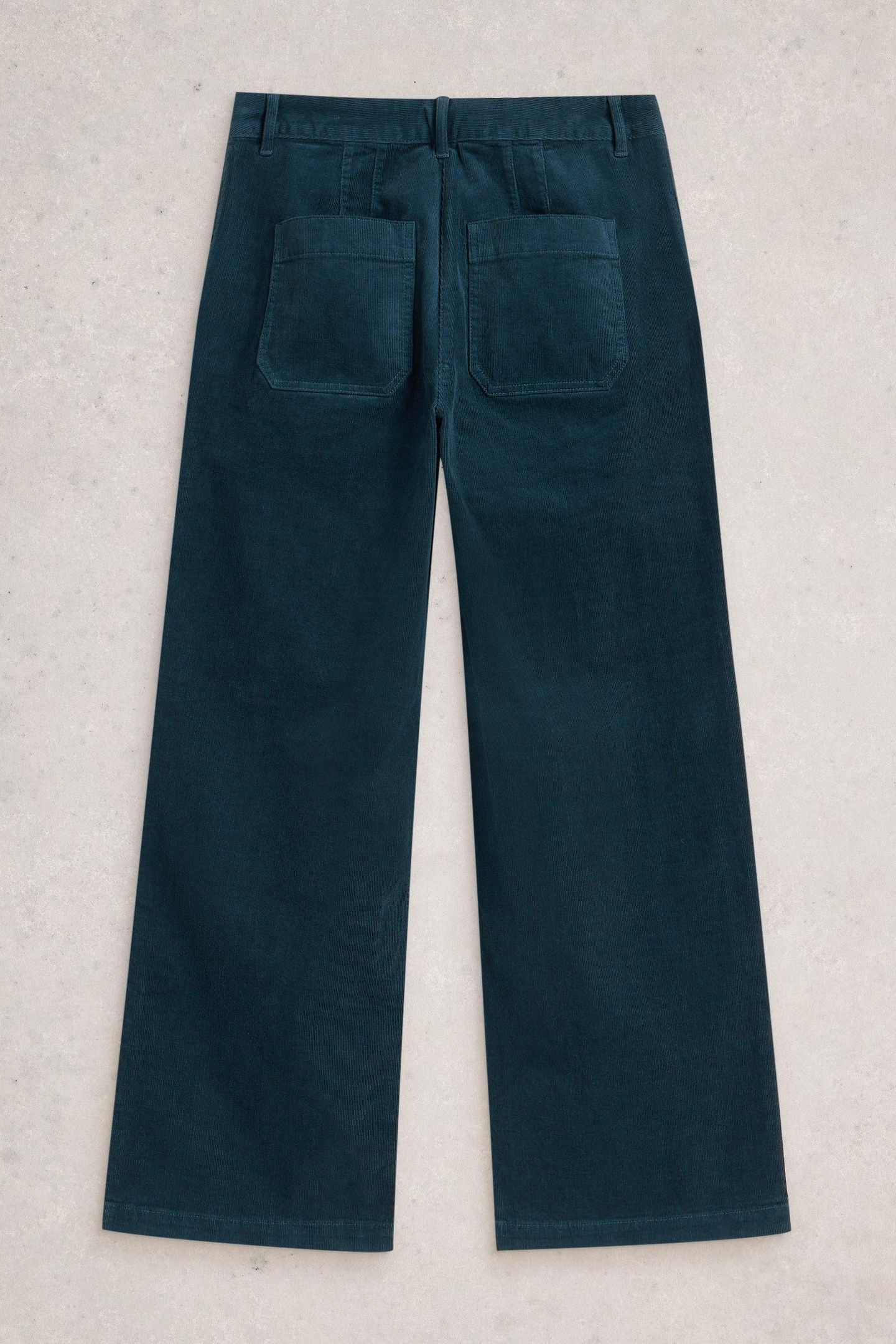 ELLA CORD WIDE LEG TROUSER DARK BLUE 2
