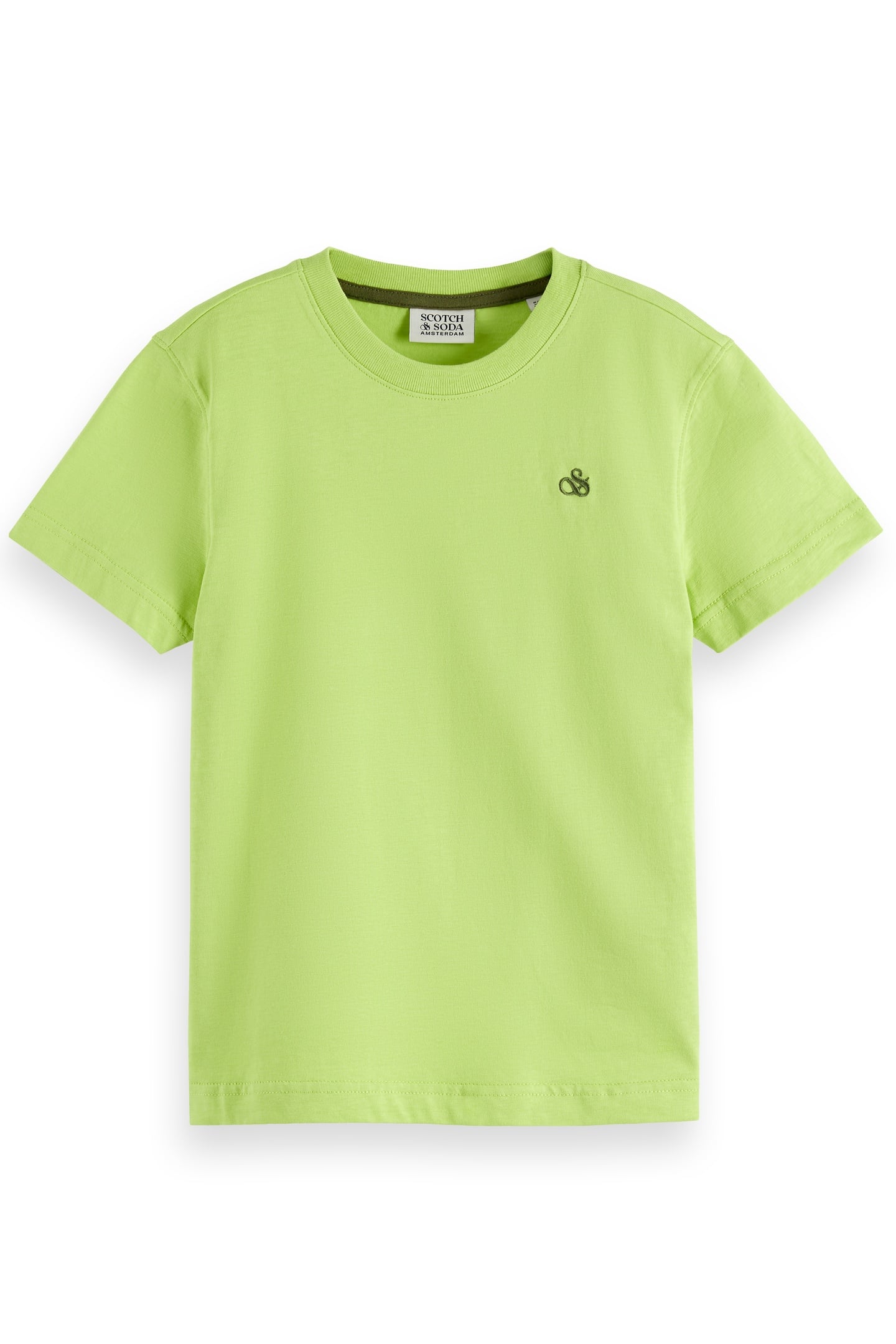 BOYS REGULAR-FIT LOGO T-SHIRT GREEN GLOW 1