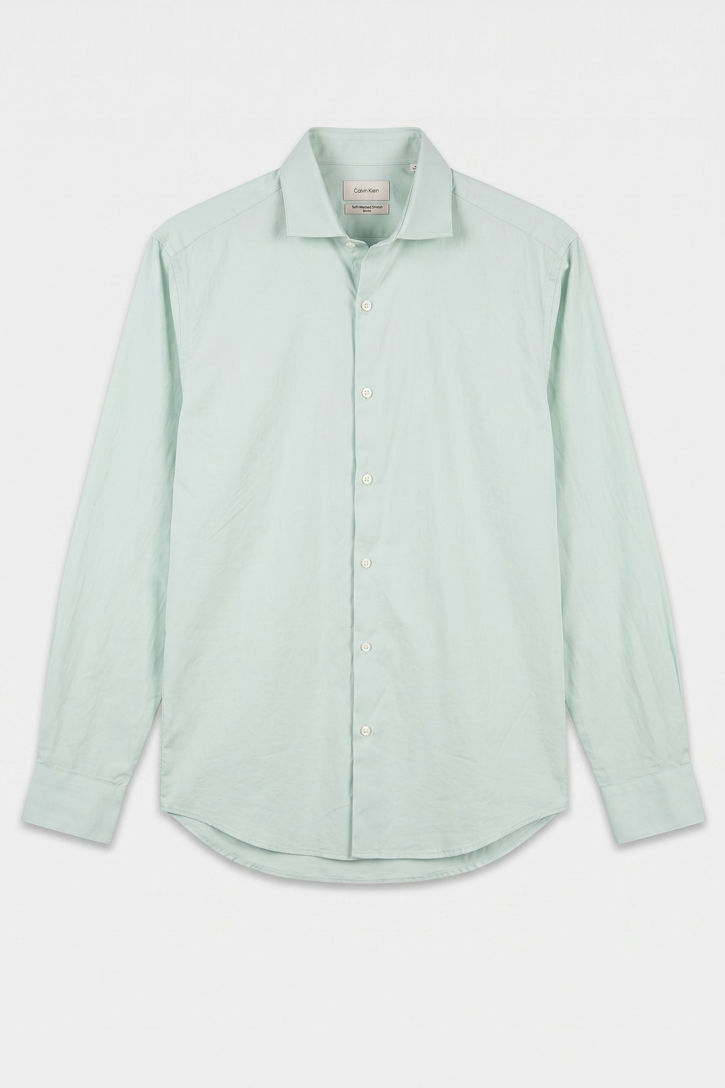 SLIM STRIPED STRAIGHT SHIRT SAGE 3