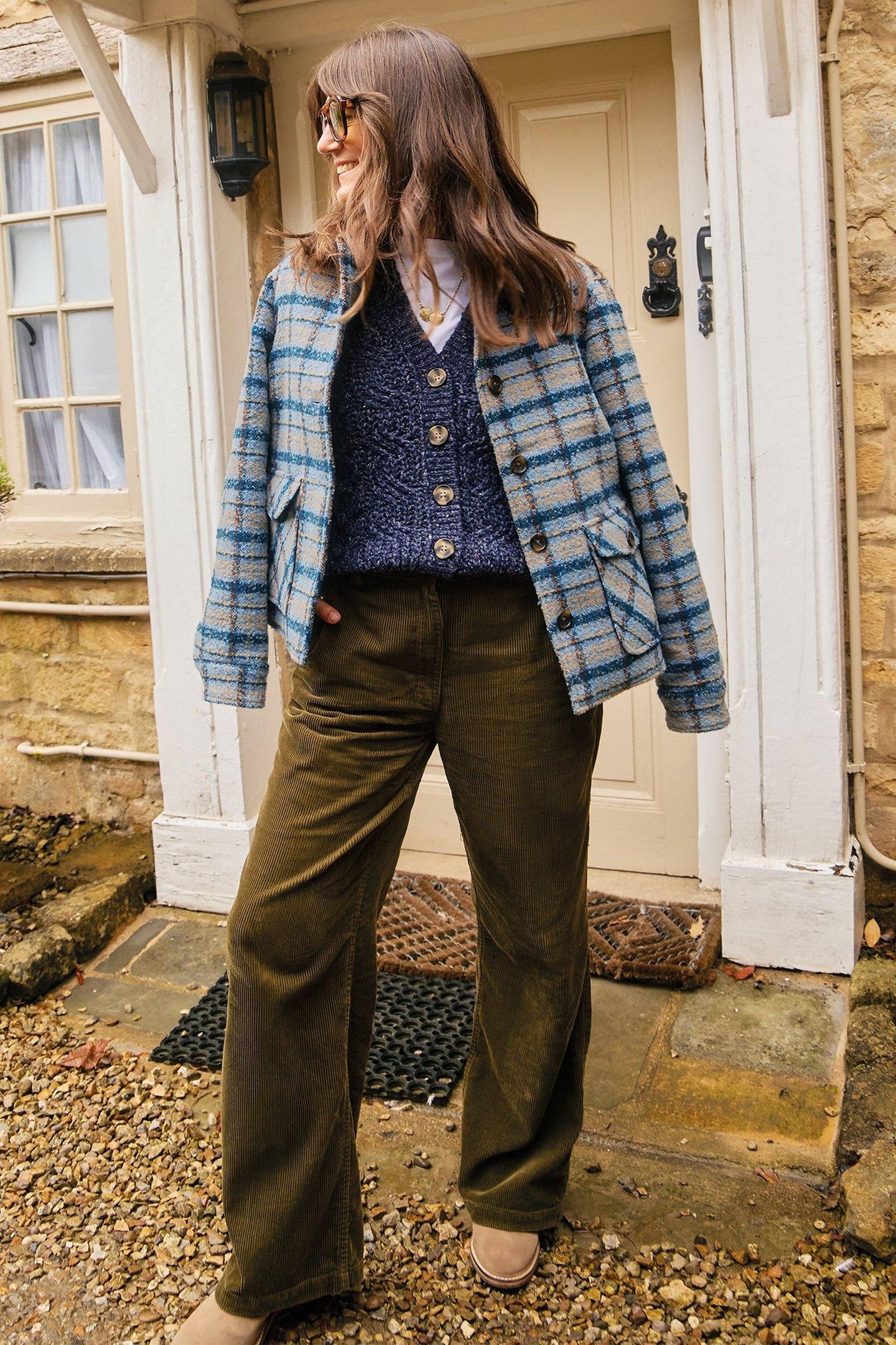 AMELIA CHECK JACKET BLUE MULTI 8