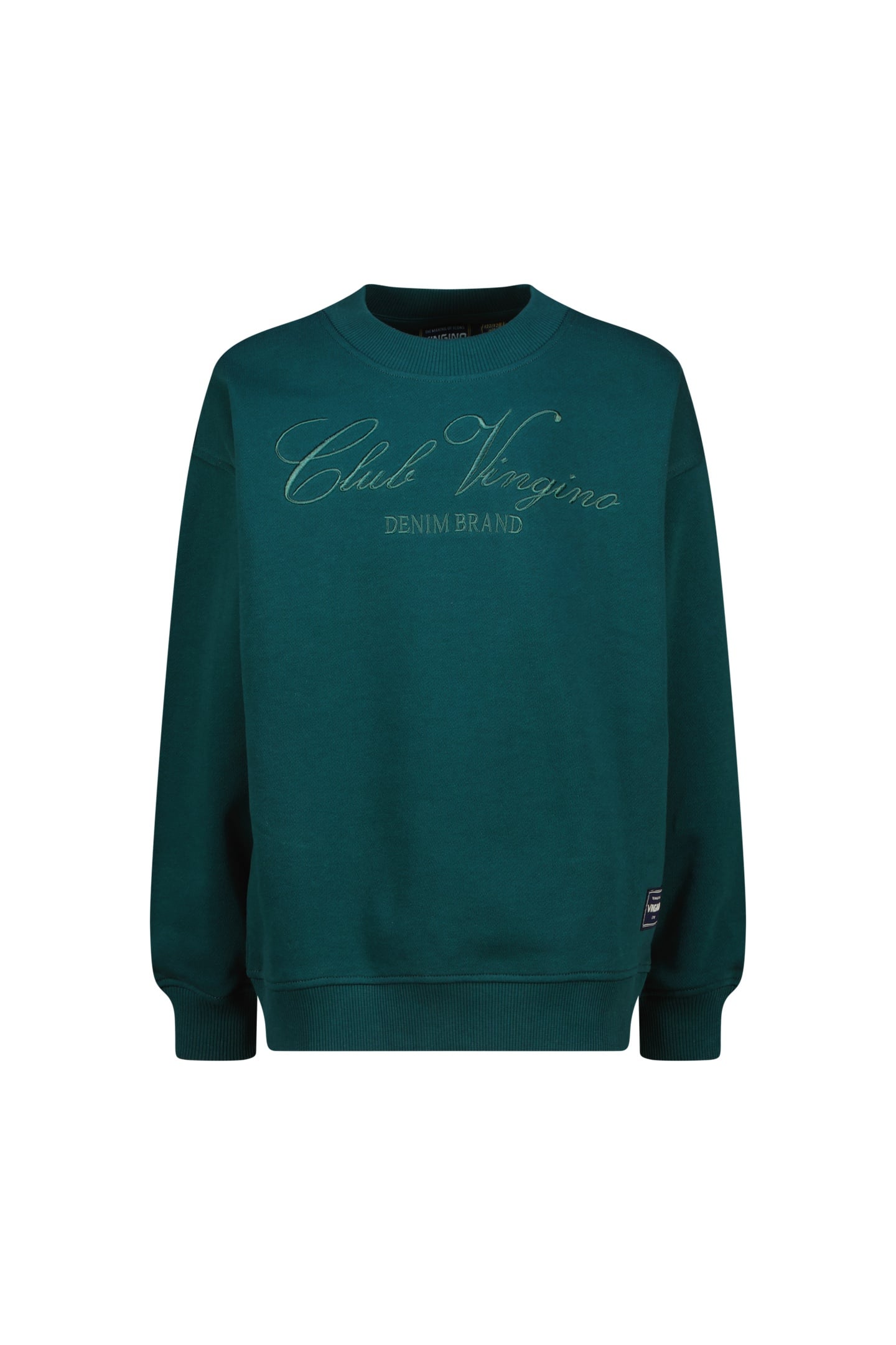 BOYS NATHEN SWEATER DARK JUNGLE GREEN 1
