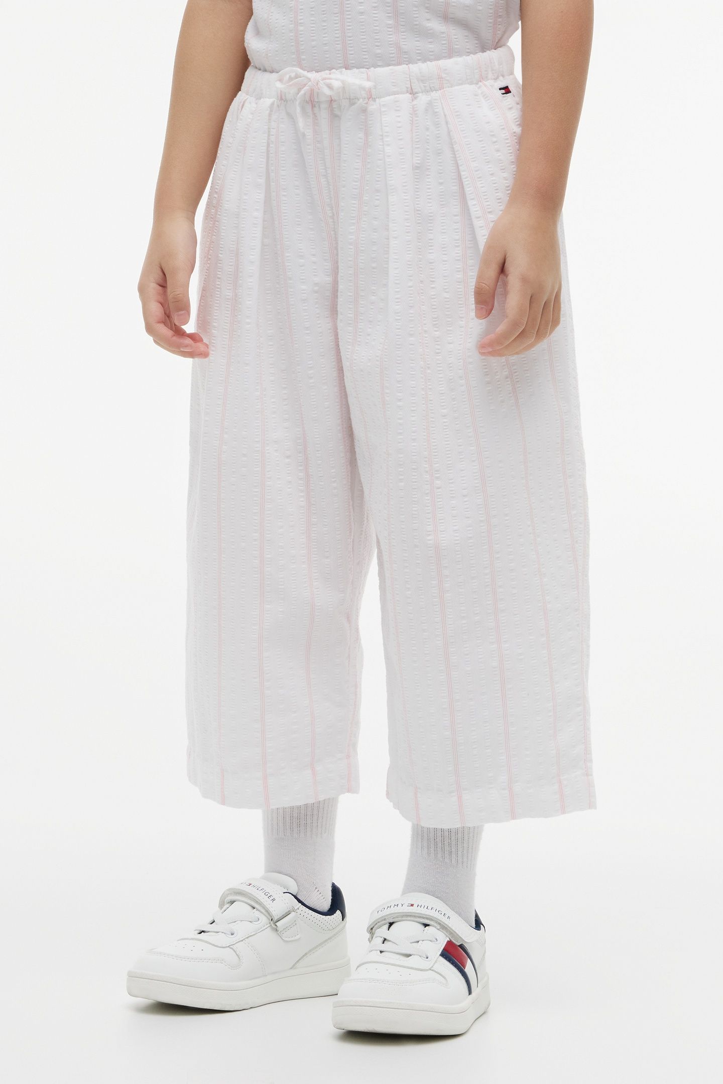 GIRLS SEERSUCKER CULOTTE WHITE 2