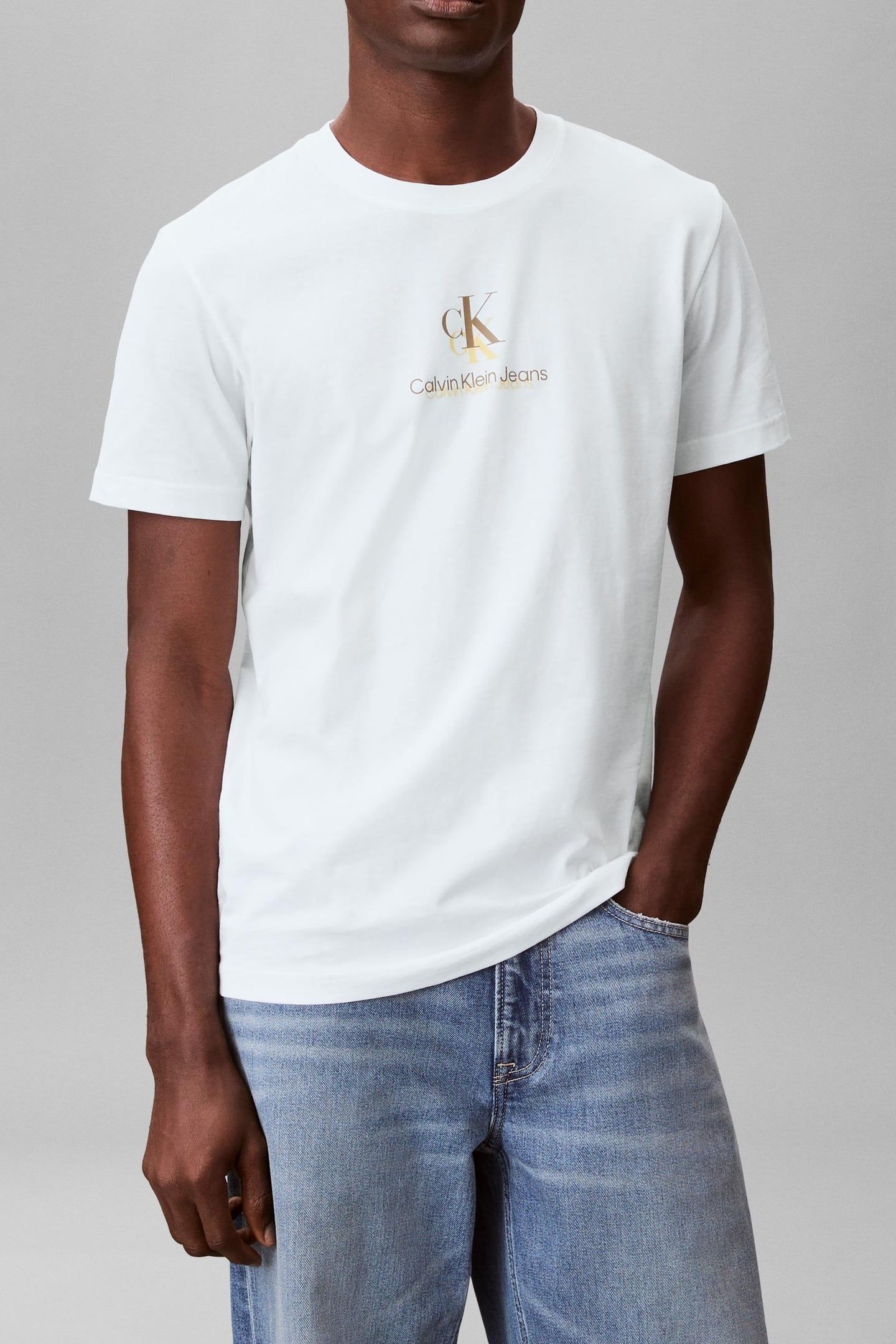 SHADOW LOGO TEE BRIGHT WHITE 1
